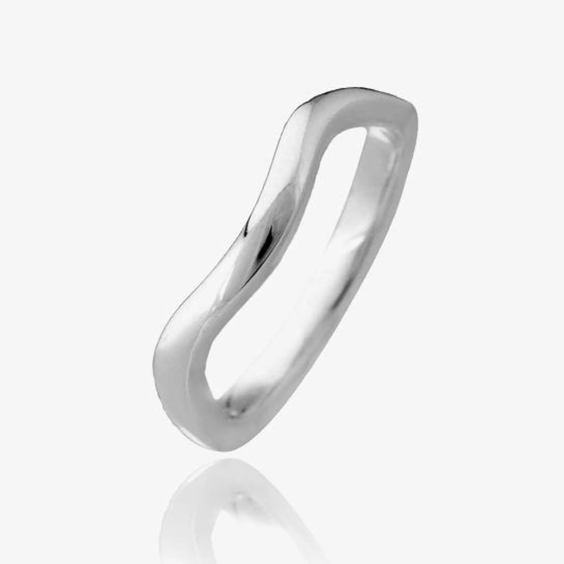 Platinum 4.5mm Wave Wedding Ring WR1-1010(4.5)