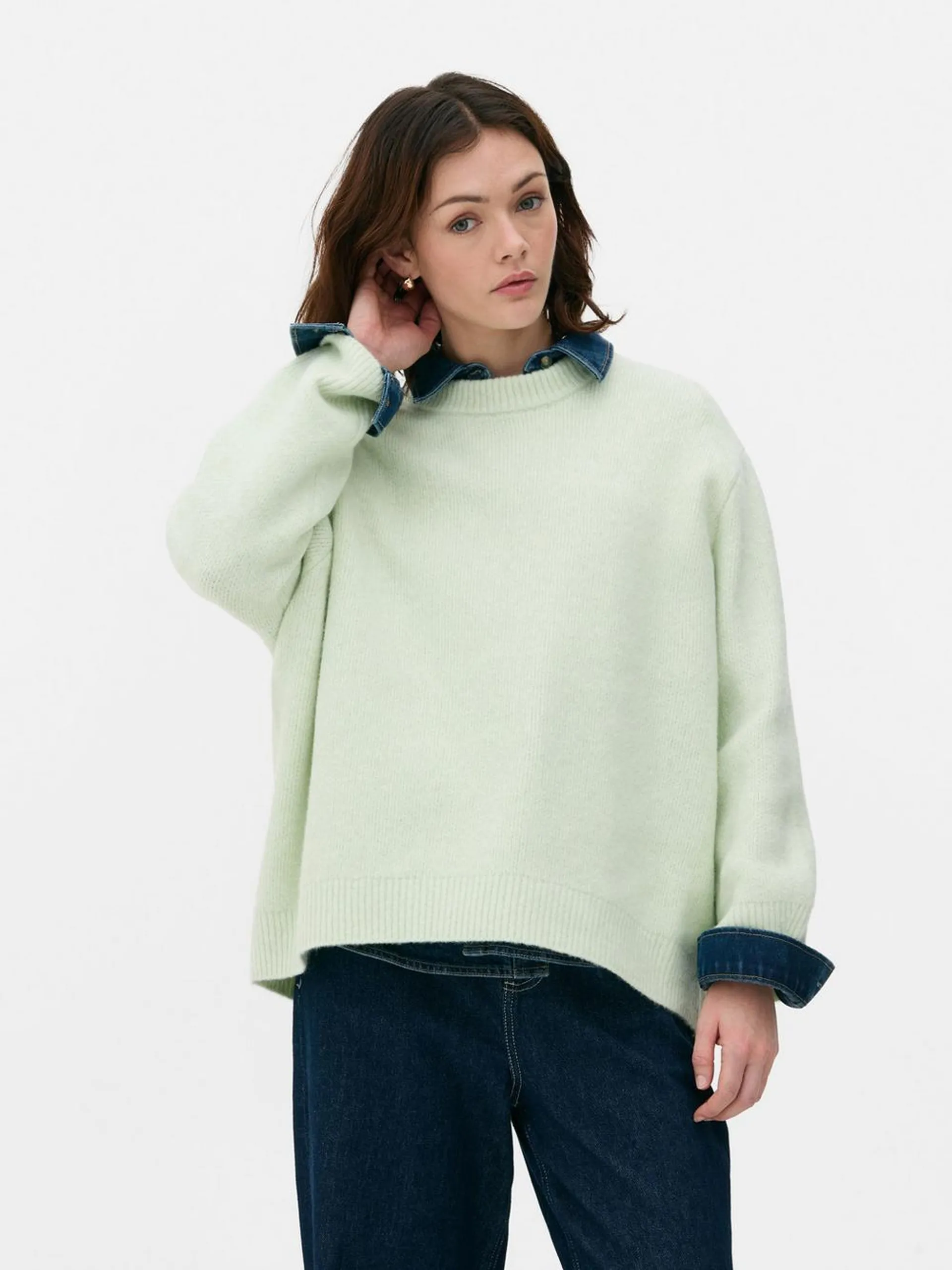 Oversized Crew Neck Jumper