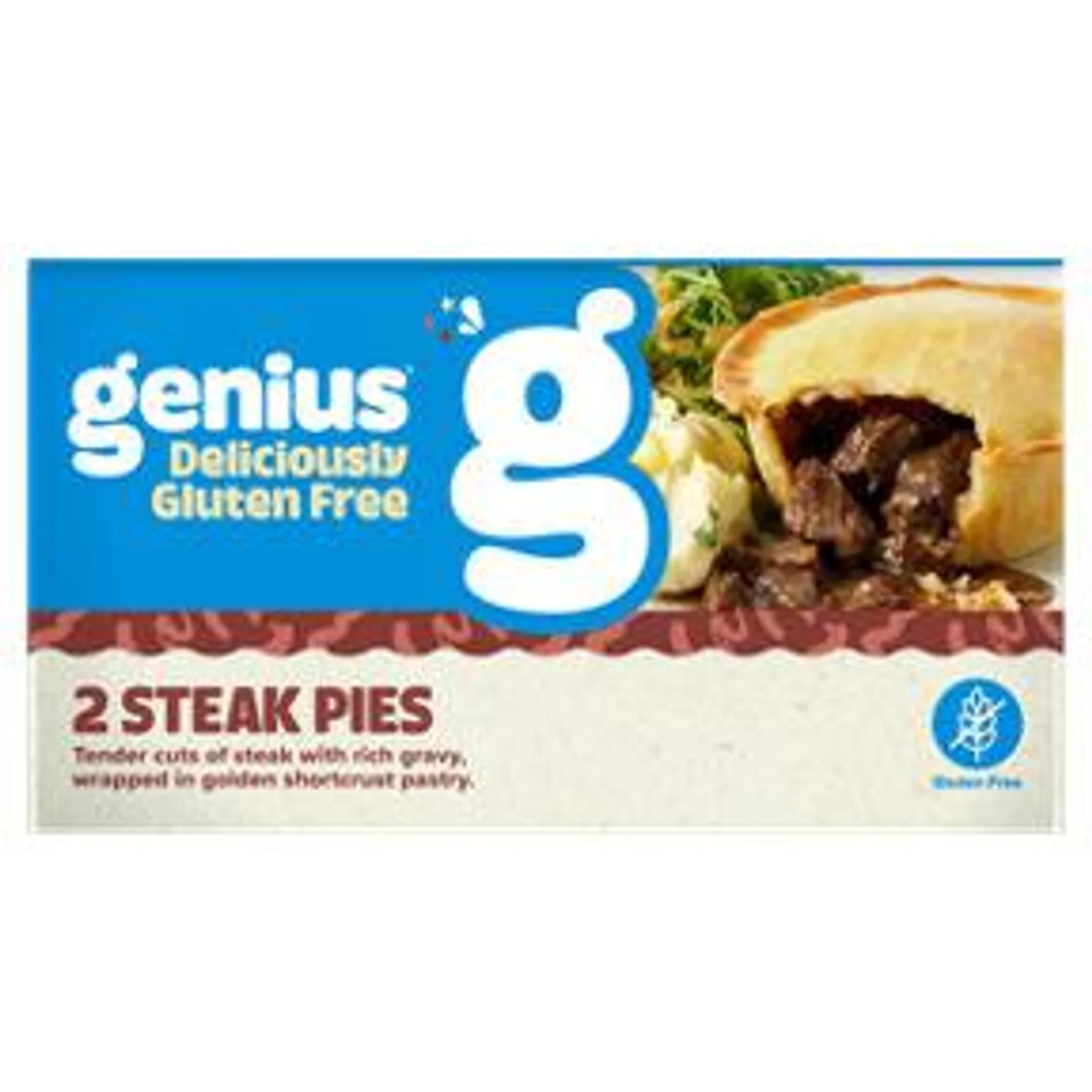 Genius Gluten Free 2 Steak Pies