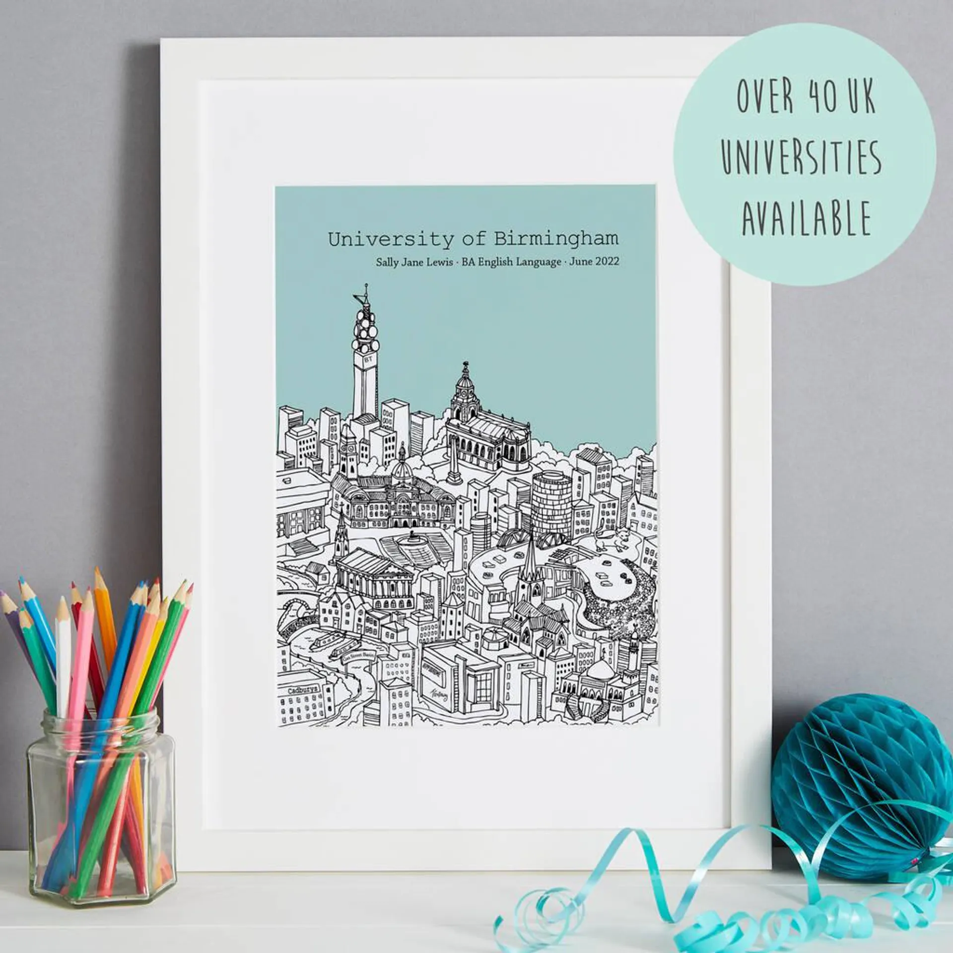 Personalised Graduation Gift City Print