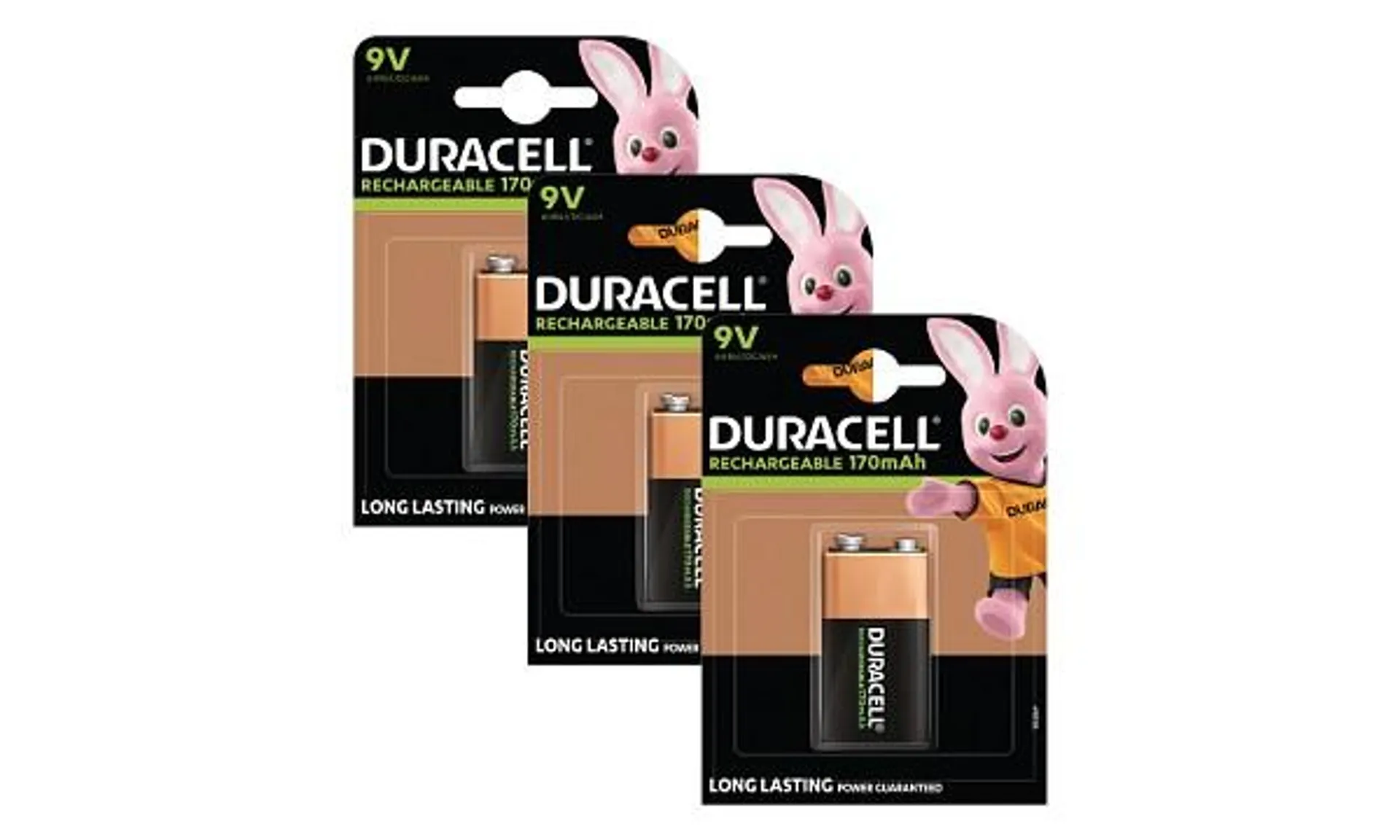 Duracell Rechargeable 9V 3 Pack