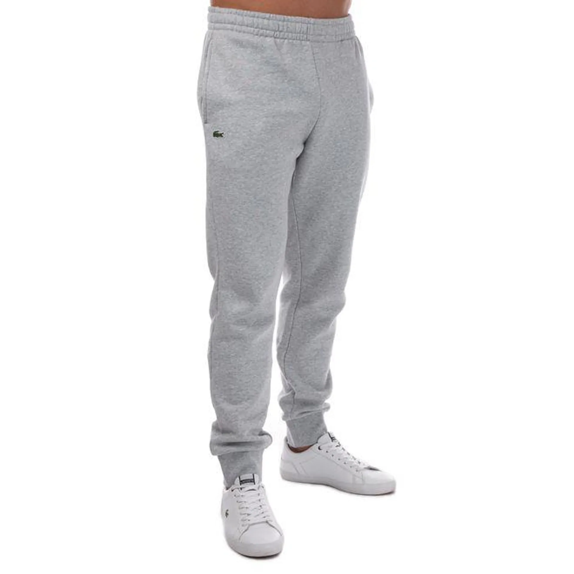 Lacoste Mens Sport Cotton Fleece Tennis Jog Pants in Grey