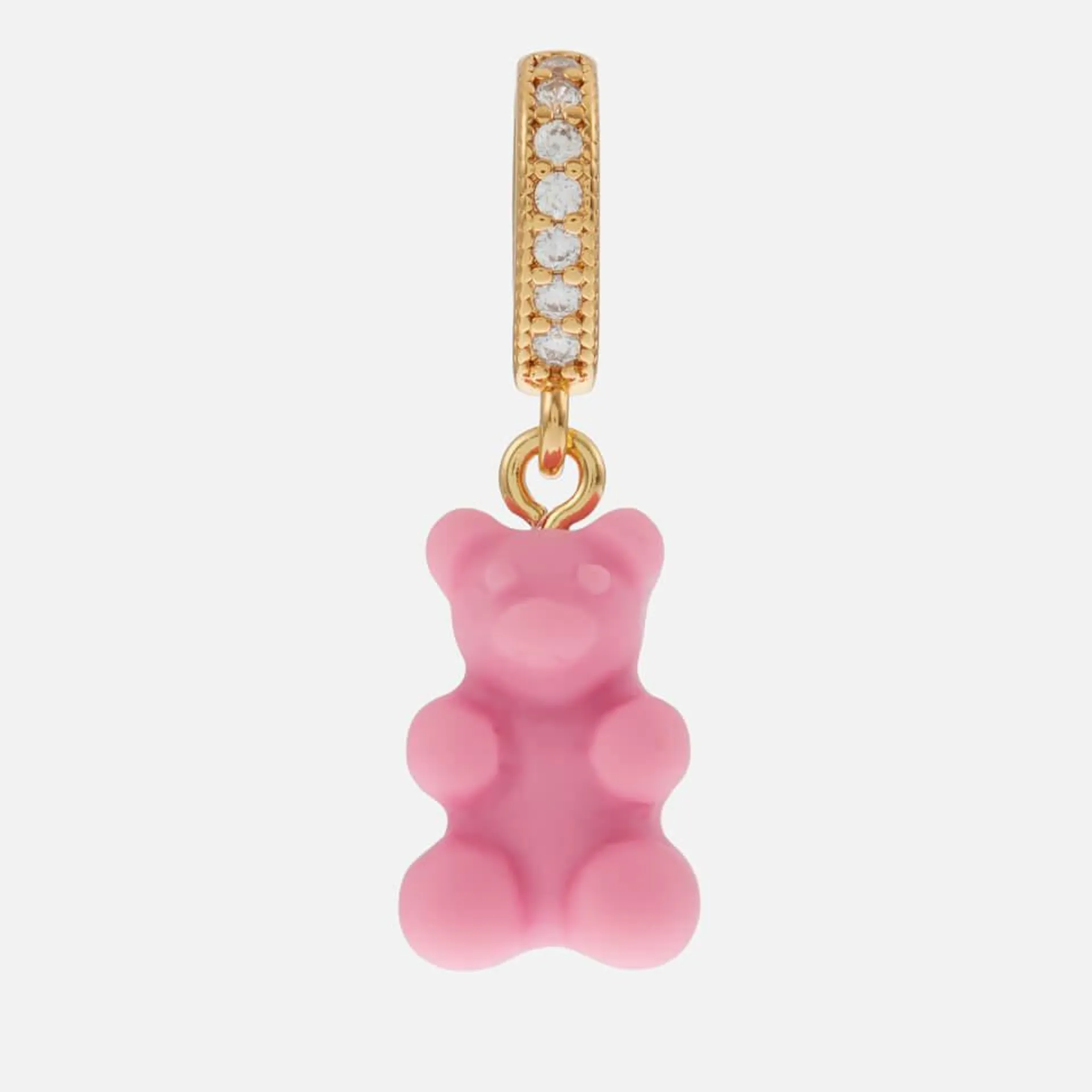 Crystal Haze Nostalgia Matte Bear Gold-Plated Pendant