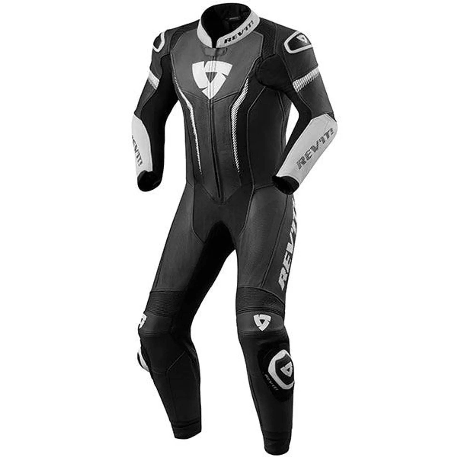 Rev'it Argon 1 Piece Leather Suit - Black / White