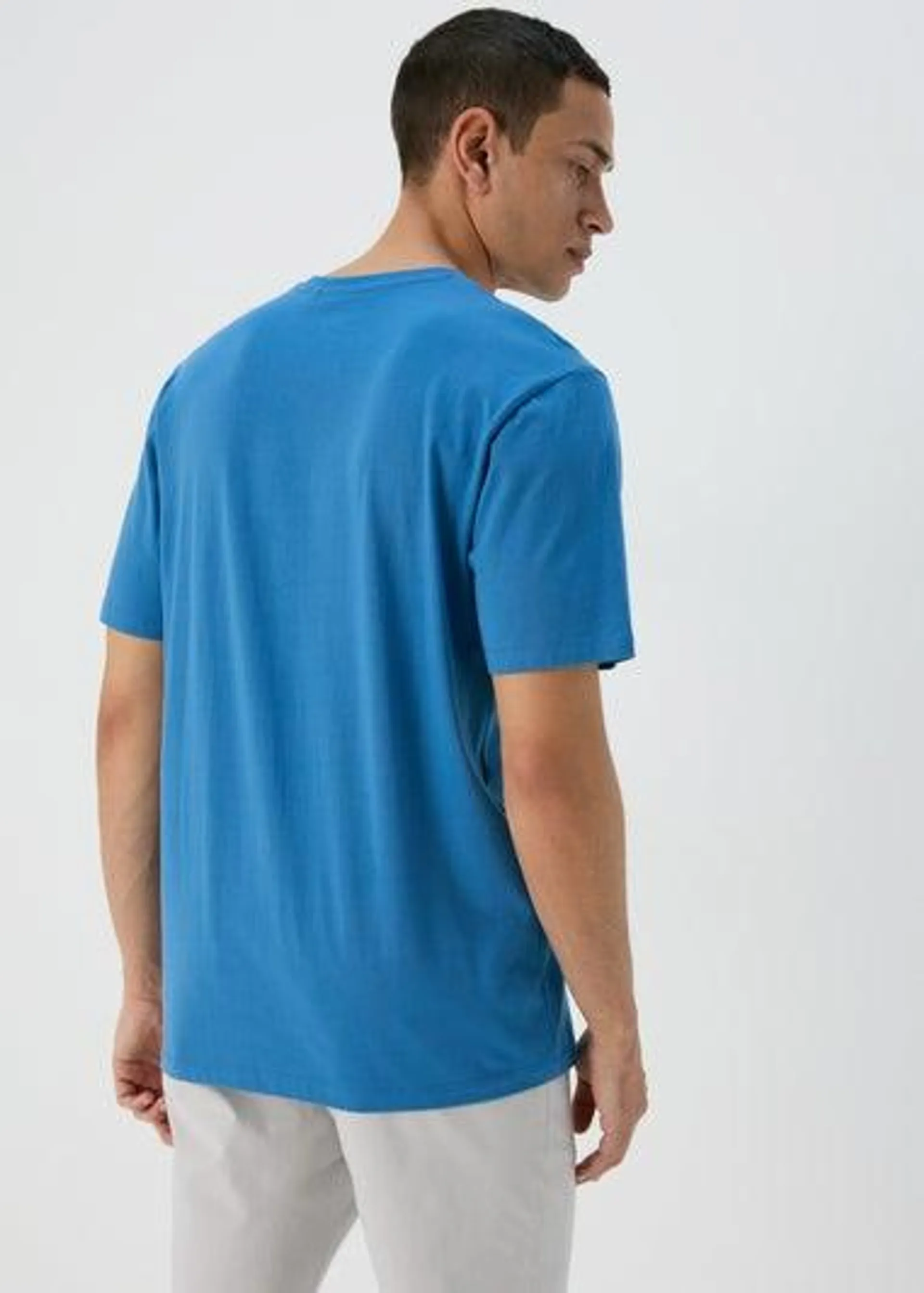 Bright Blue Essential V Neck T-Shirt