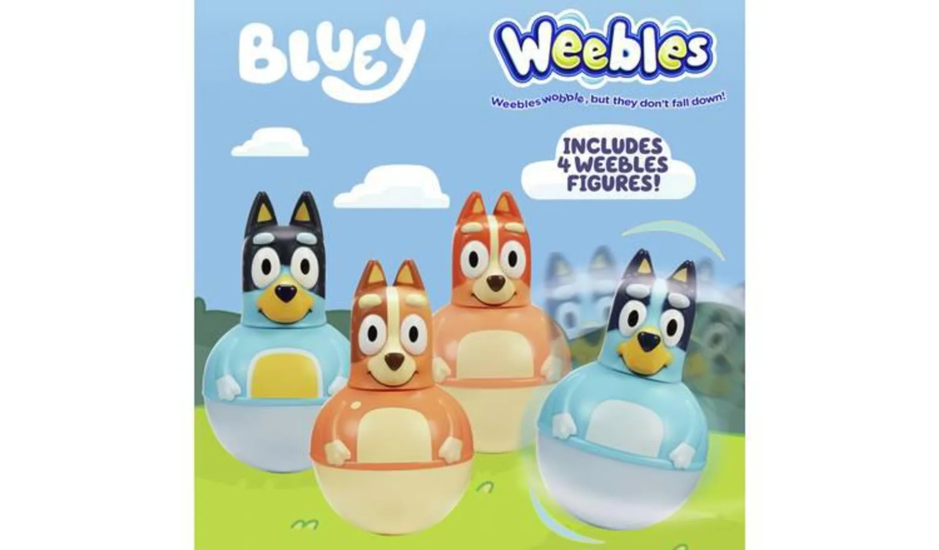 Weebles Bluey And Friends Pack Of 4