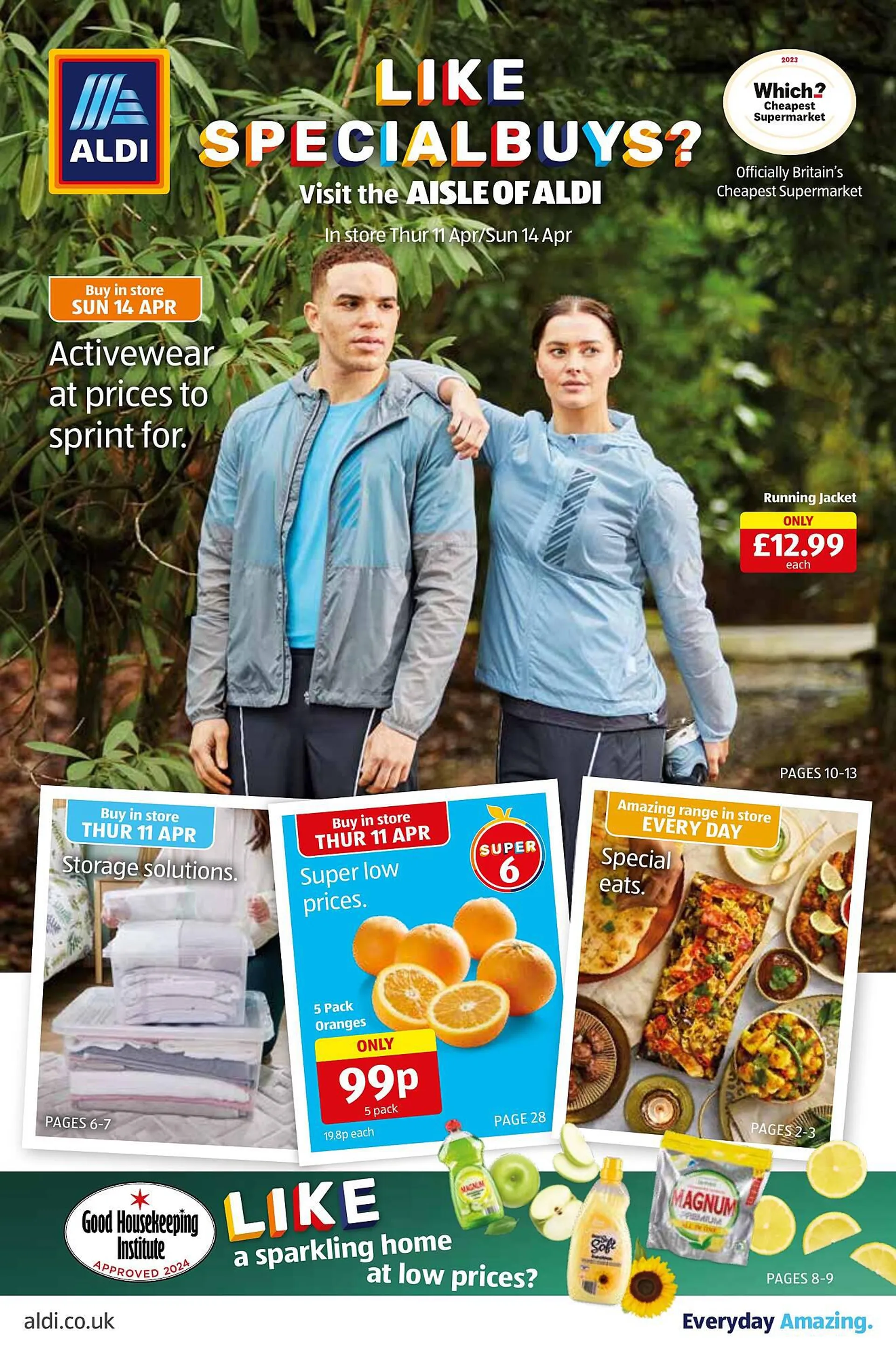 Aldi leaflet from 11 April to 14 April 2024 - Catalogue Page 1