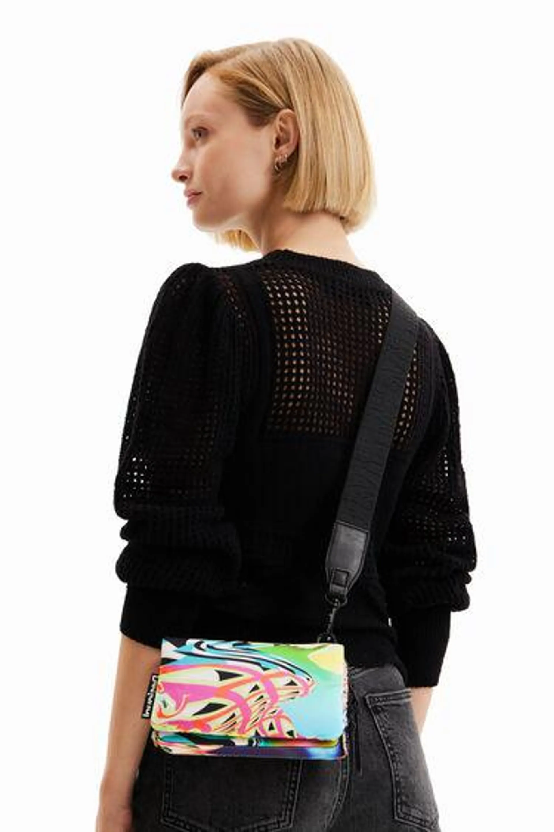 Small psychedelic crossbody bag