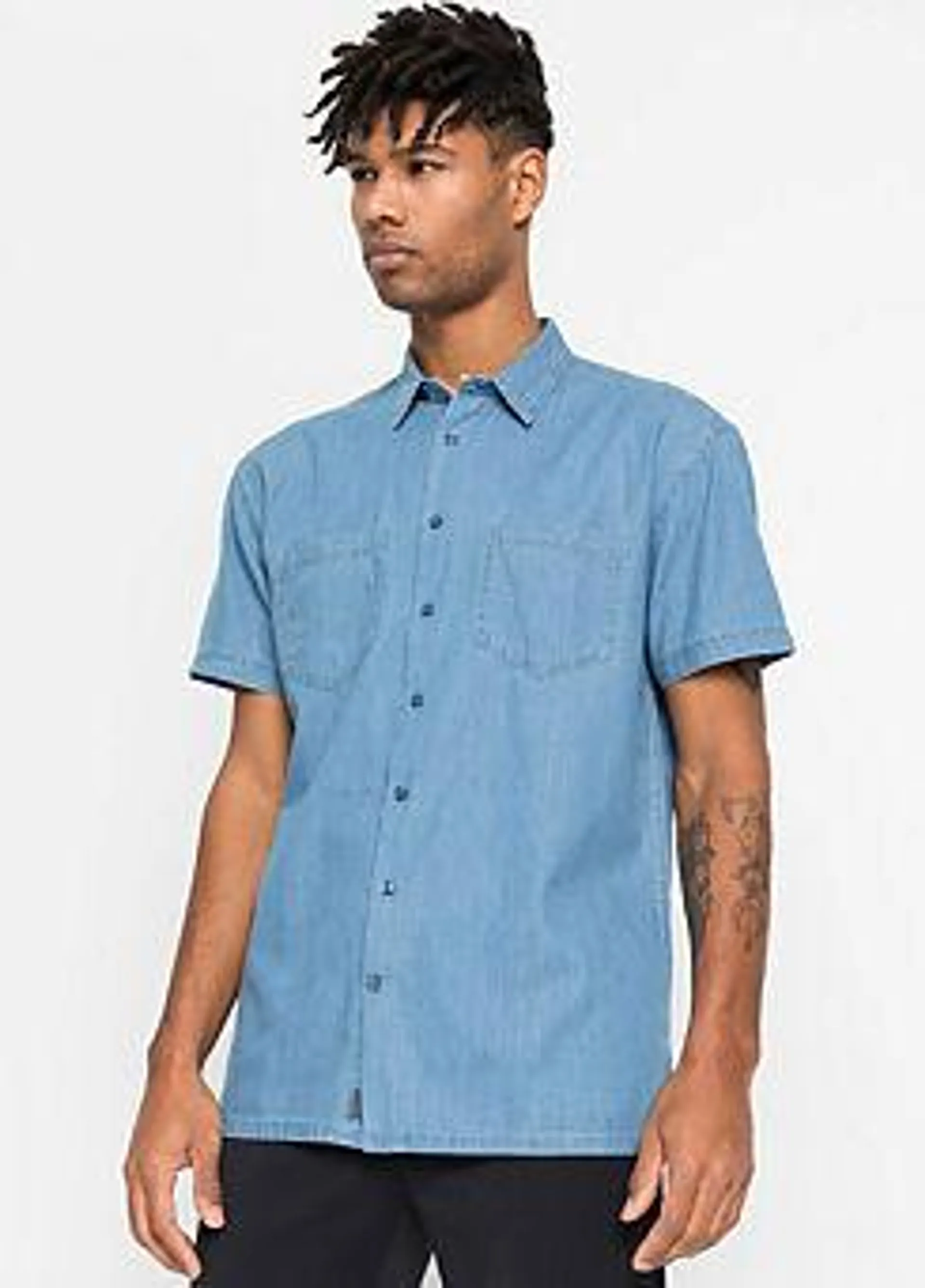 Short Sleeve Denim Shirt