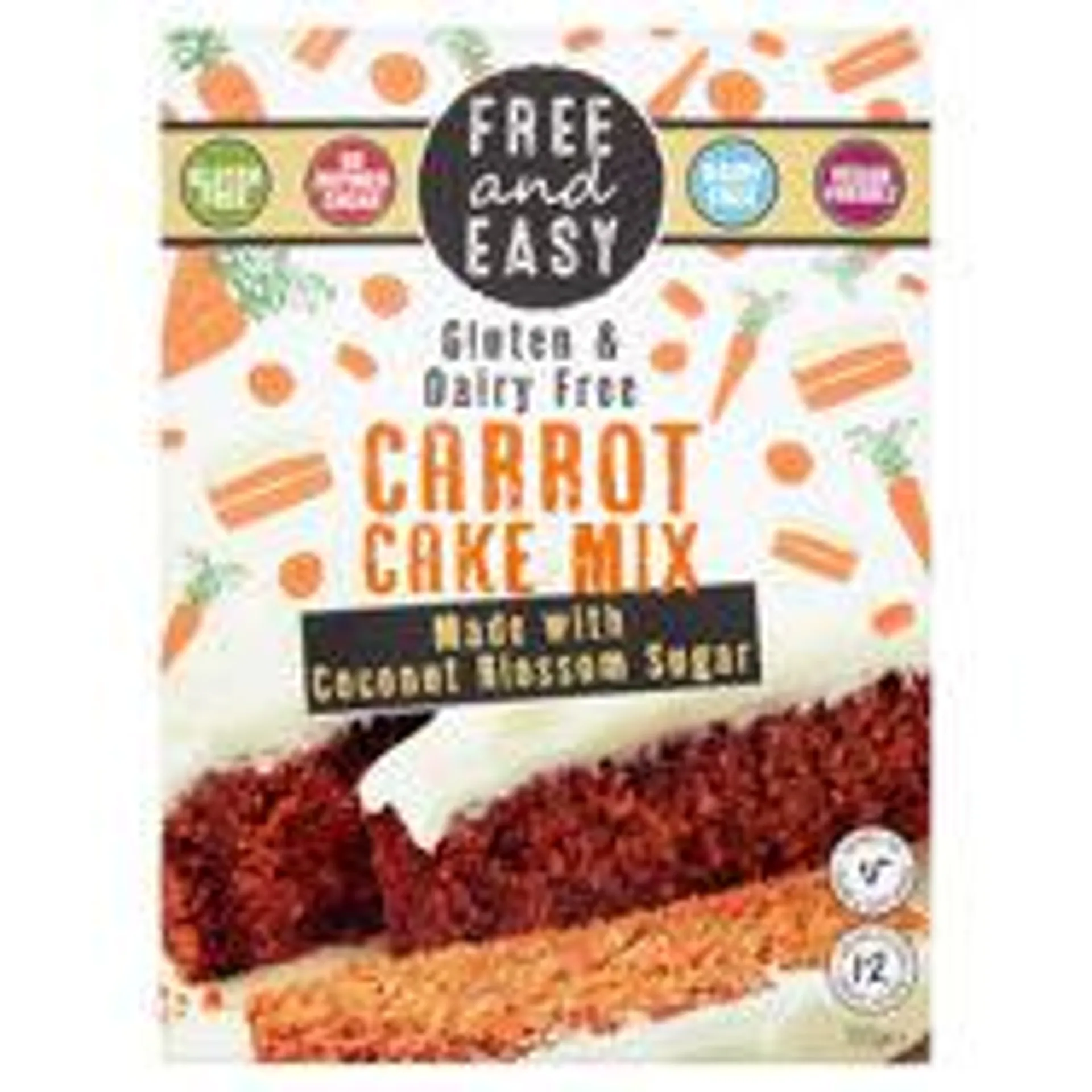 Free and Easy Gluten & Dairy Free Carrot Cake Mix