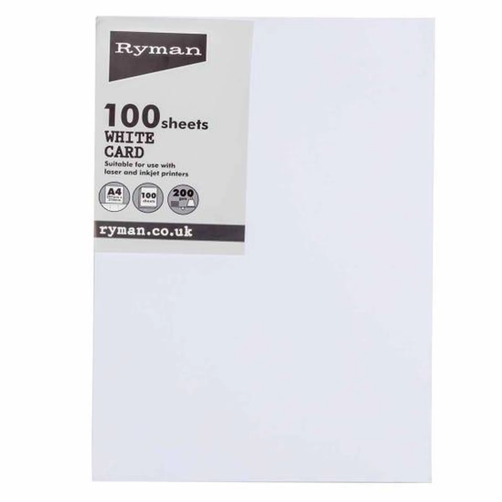 Ryman Card A4 200gsm 100 Sheets