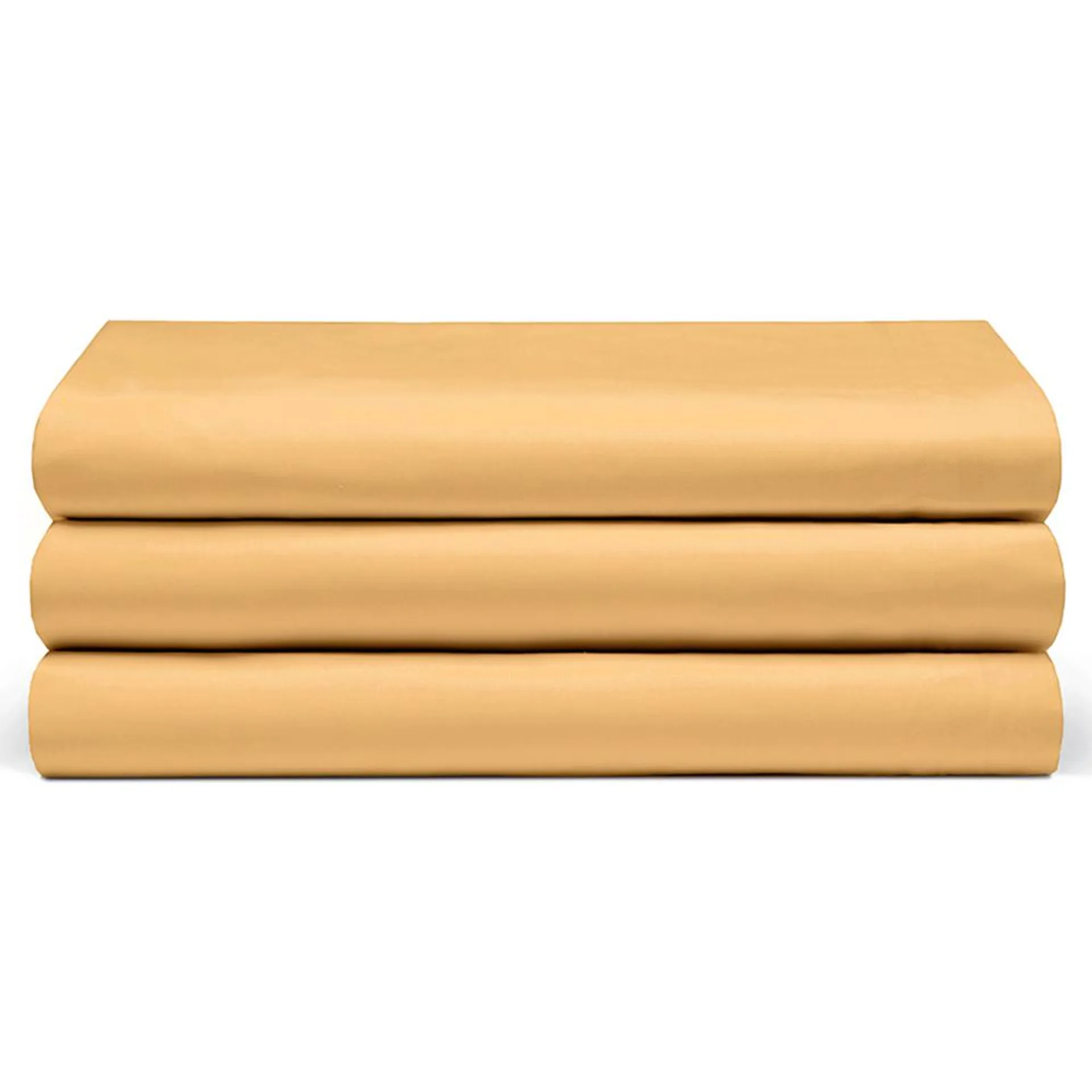 Serene Single Saffron Flat Bed Sheet