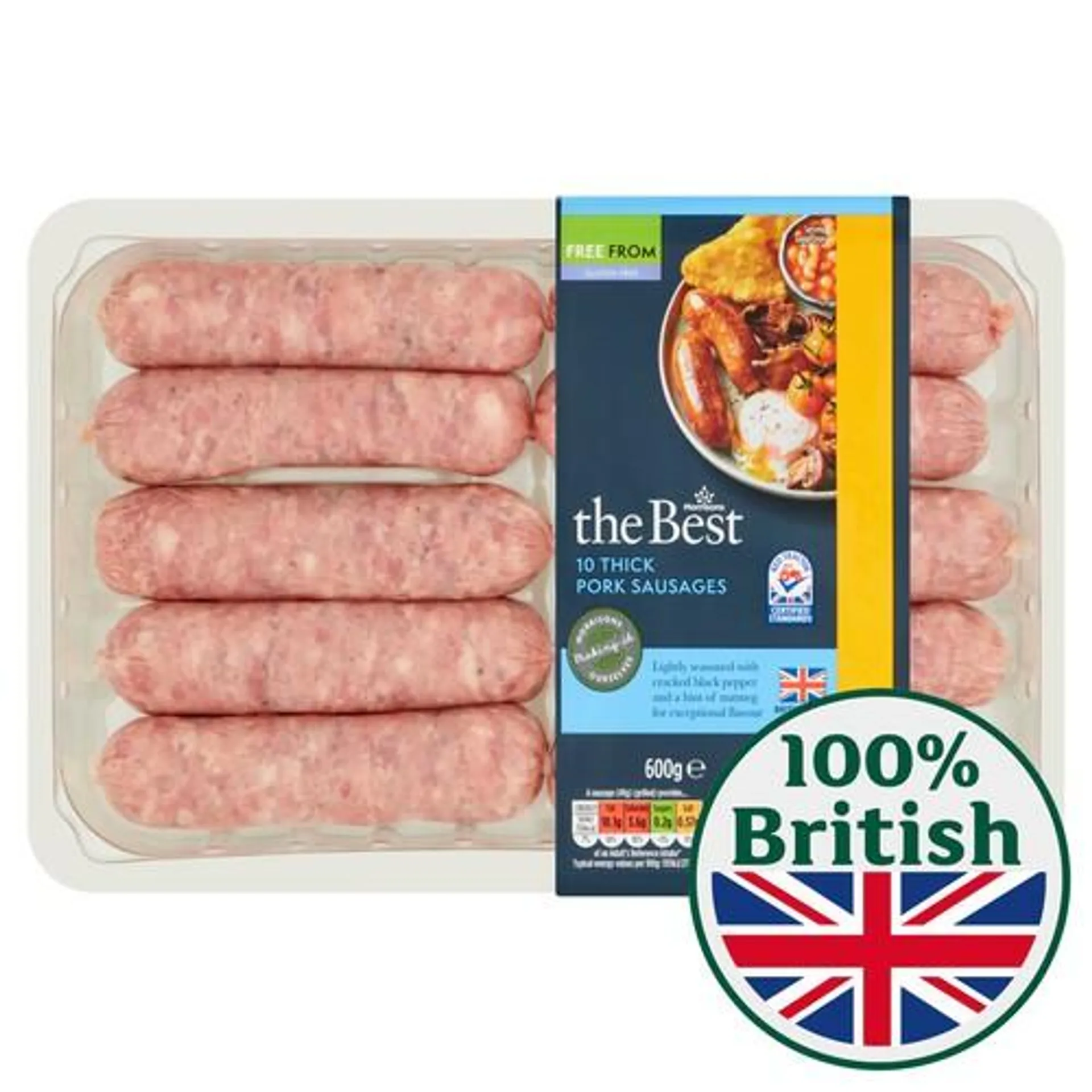 Morrisons The Best 10 Thick Pork Sausages