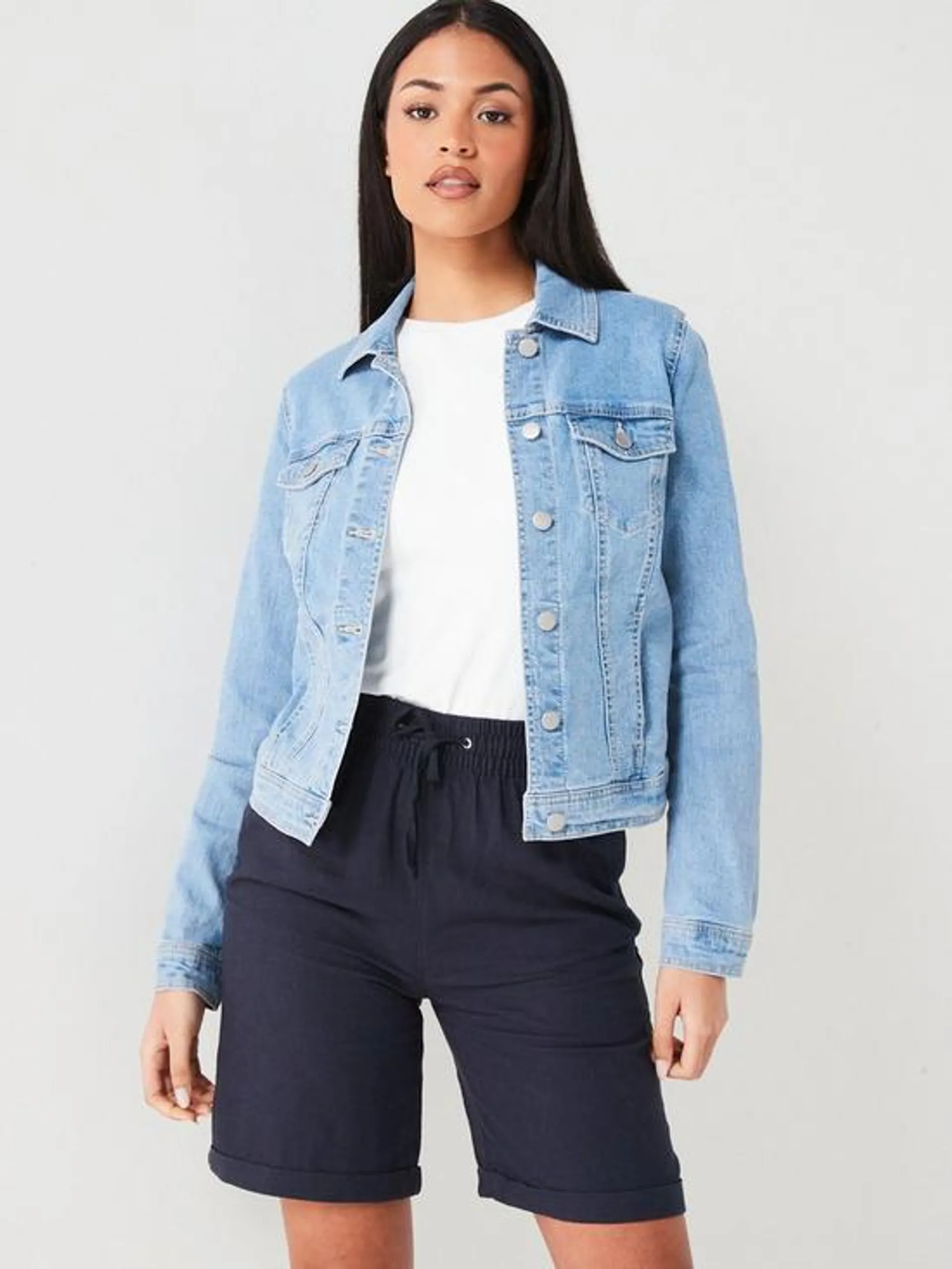 Denim Western Jacket - Light Wash