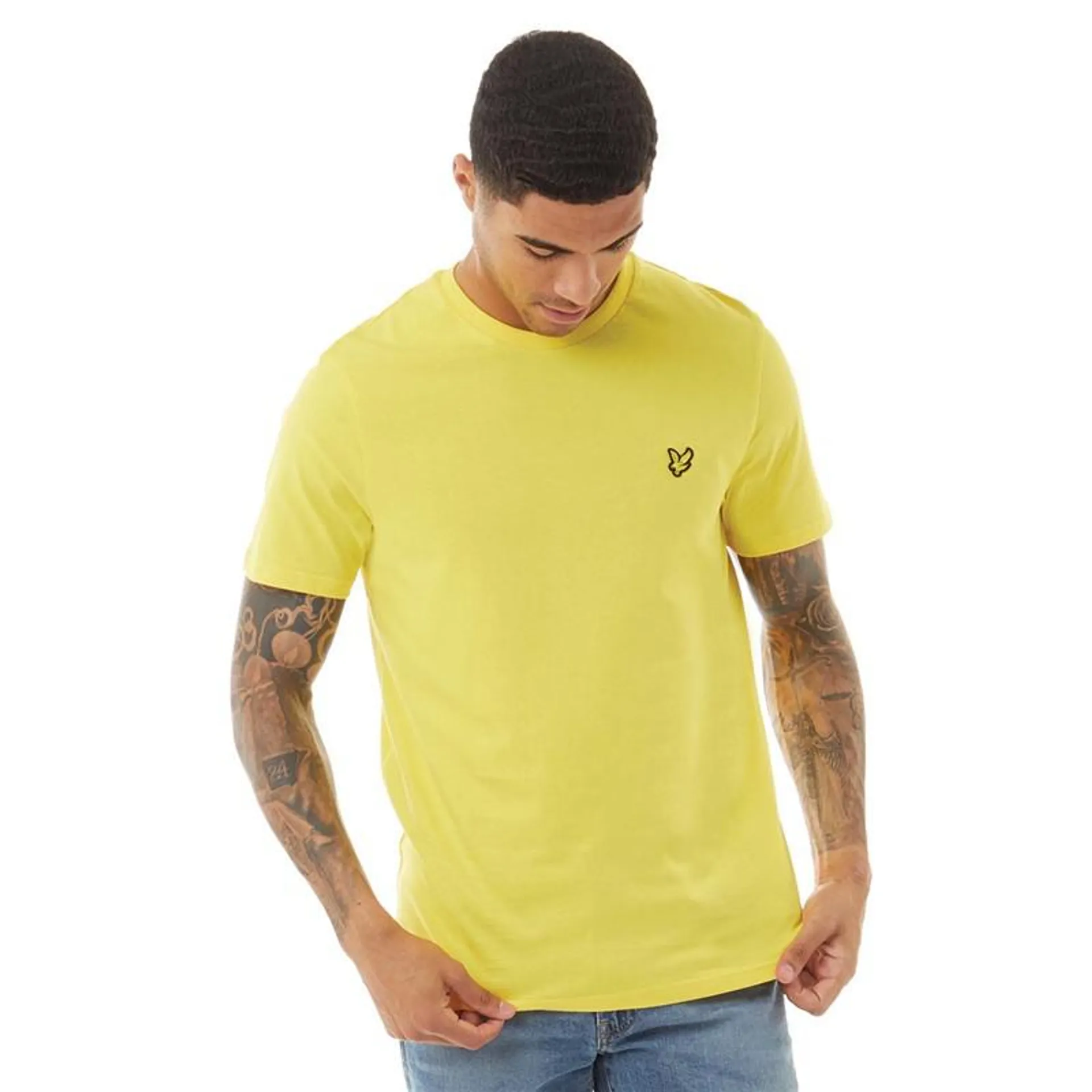 Lyle And Scott Vintage Mens Plain T-Shirt Sunshine Yellow