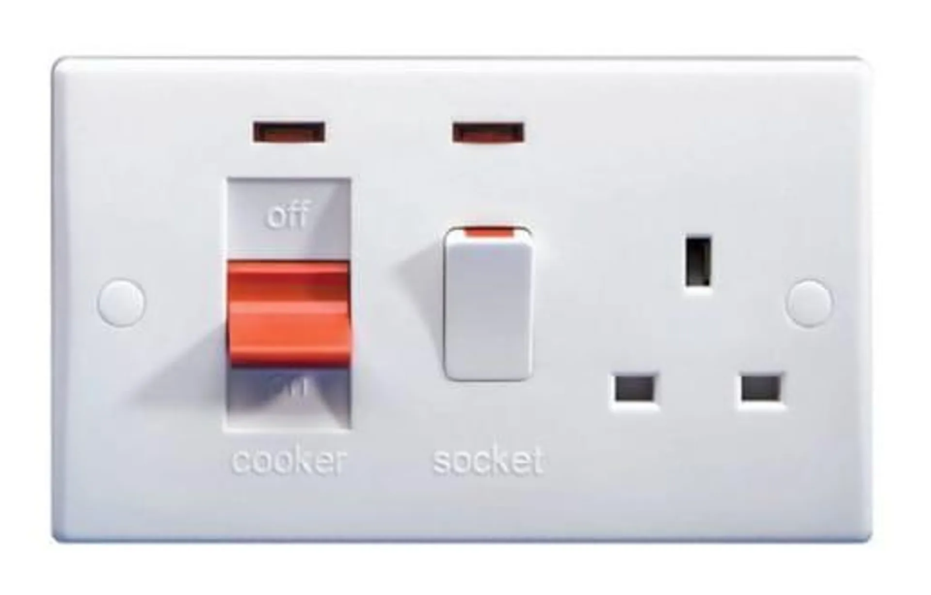 Schneider 45A Ultimate Cooker Control with Neon - White