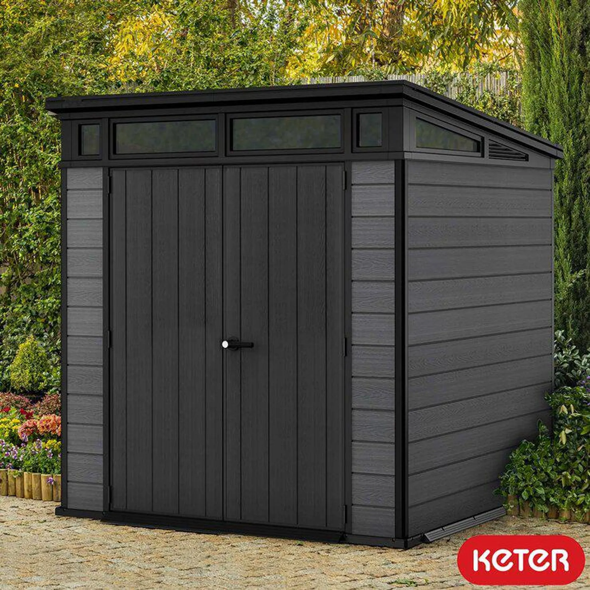 Keter Cortina 7ft 1" x 7ft 1" (2.16 x 2.16m) Storage Shed