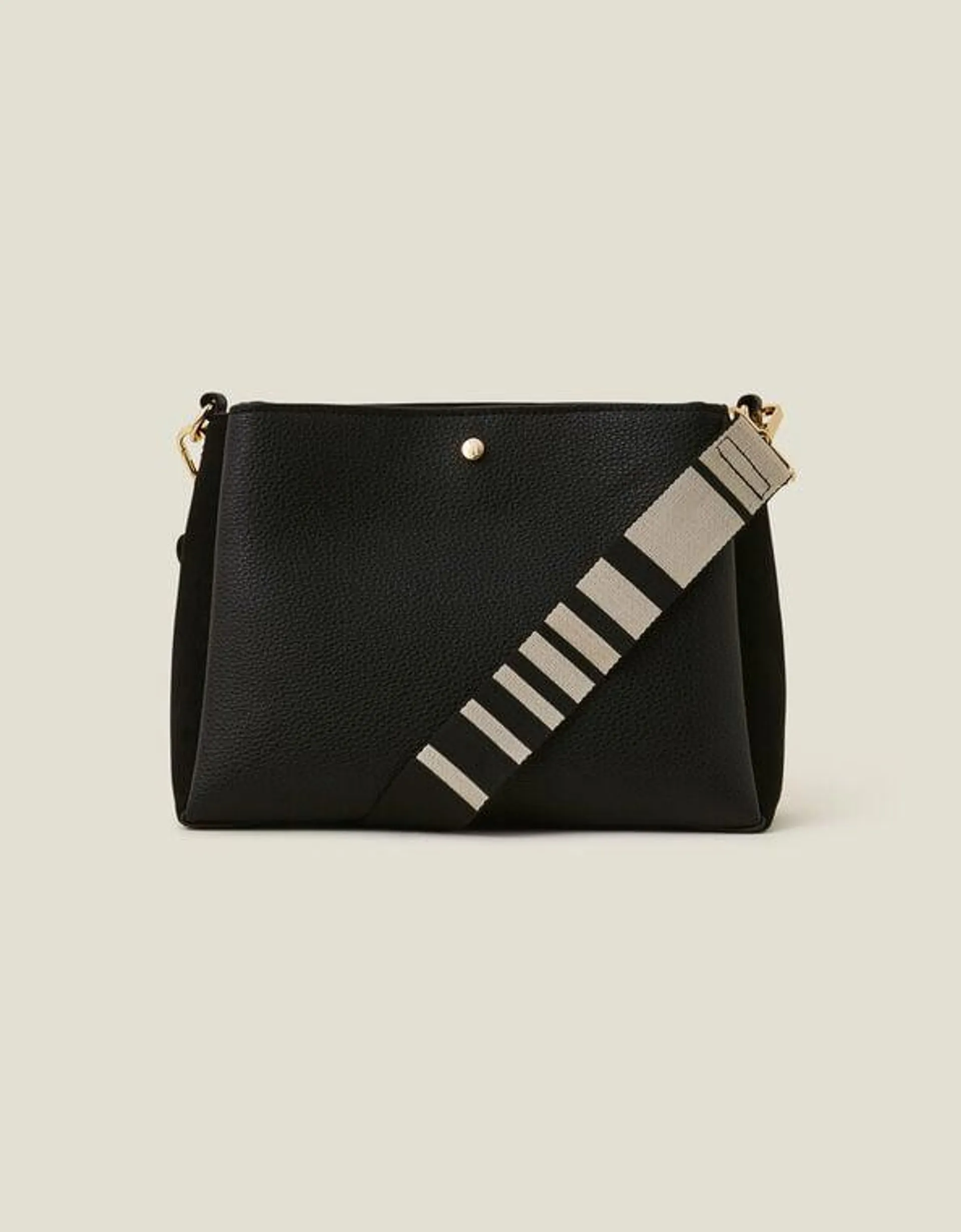 Webbing Cross-Body Bag Black