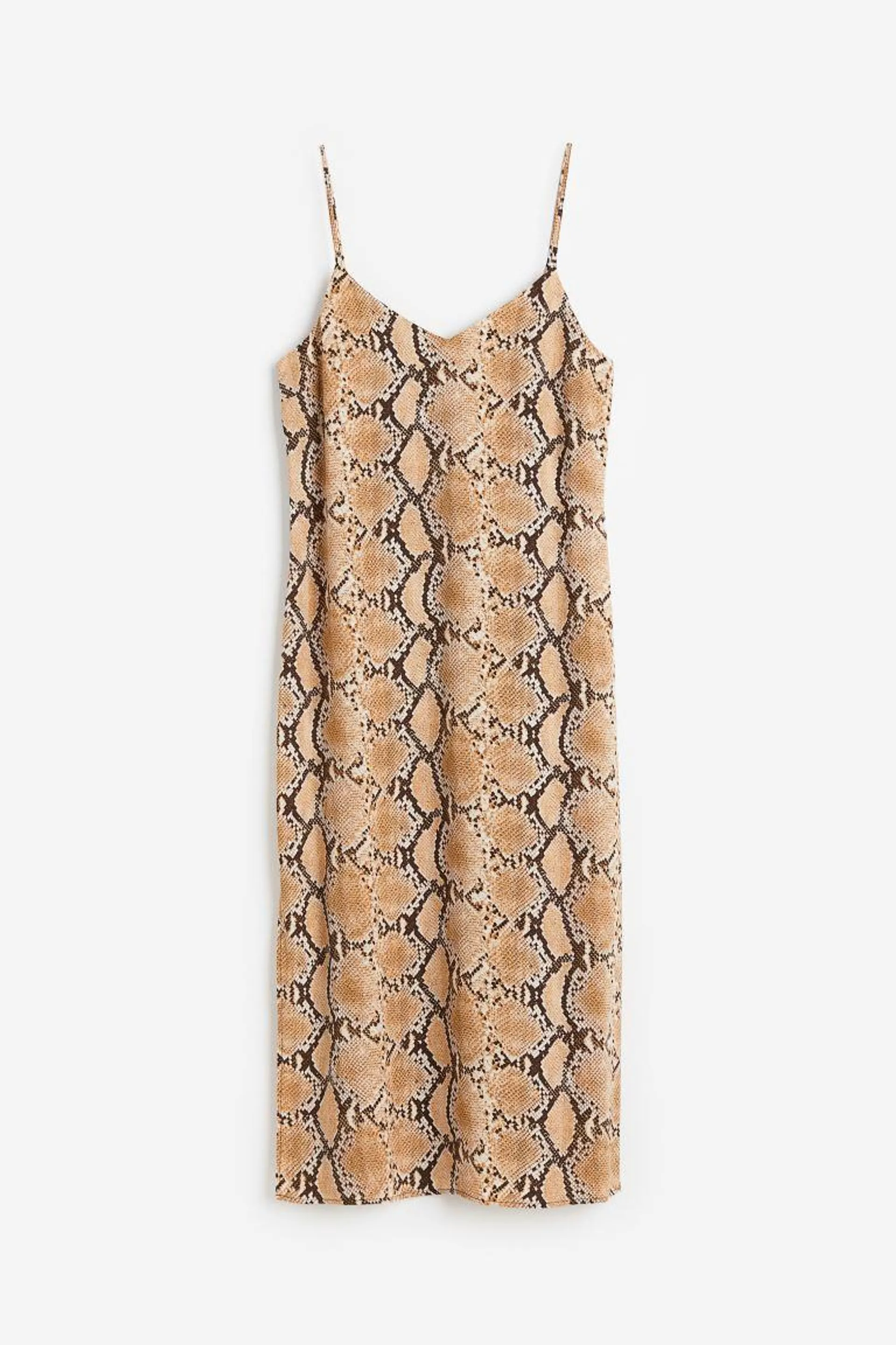 Crêpe slip dress