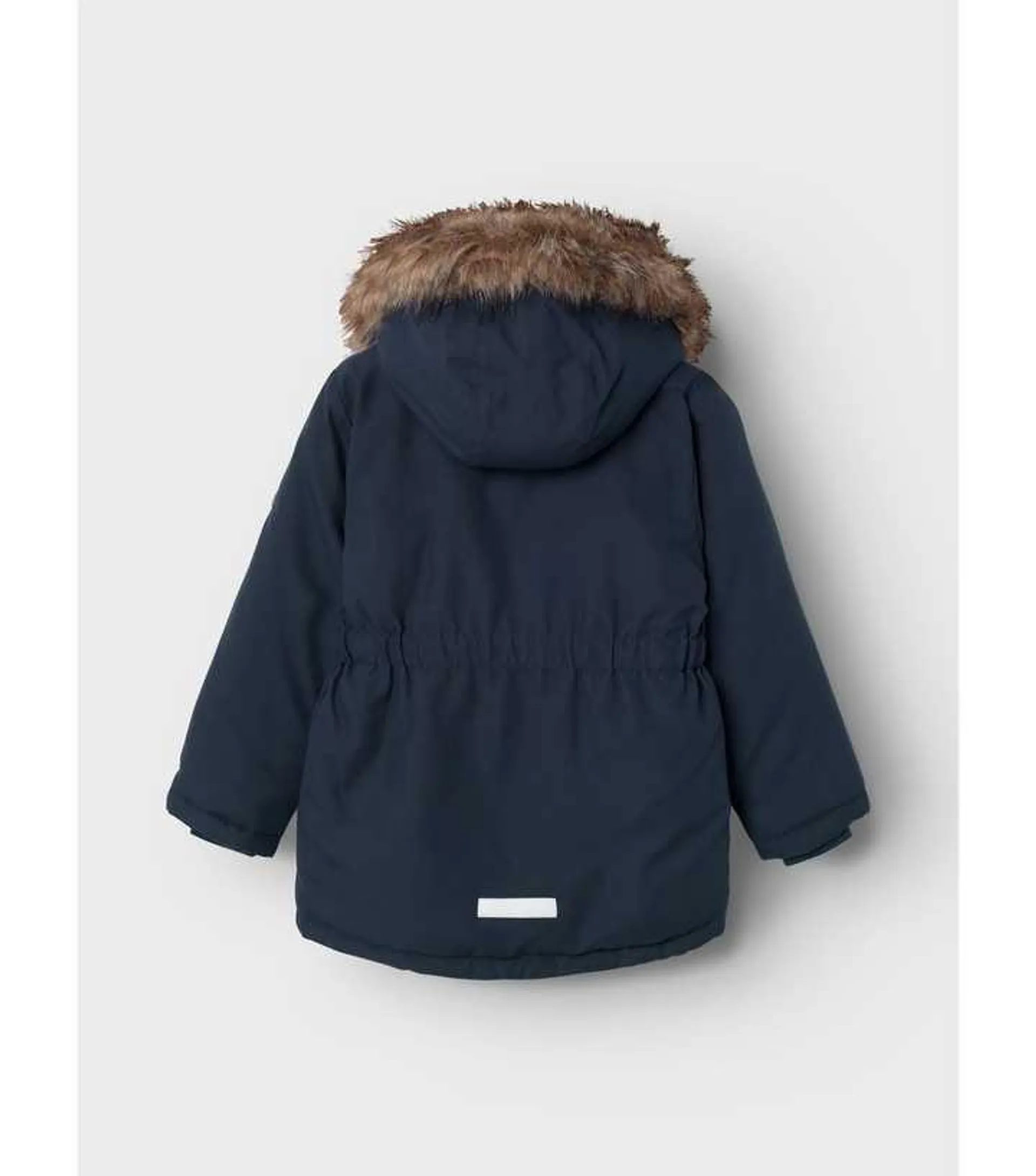 Name It Navy Faux Fur Hooded Parka Jacket Add to Saved Items Remove from Saved Items