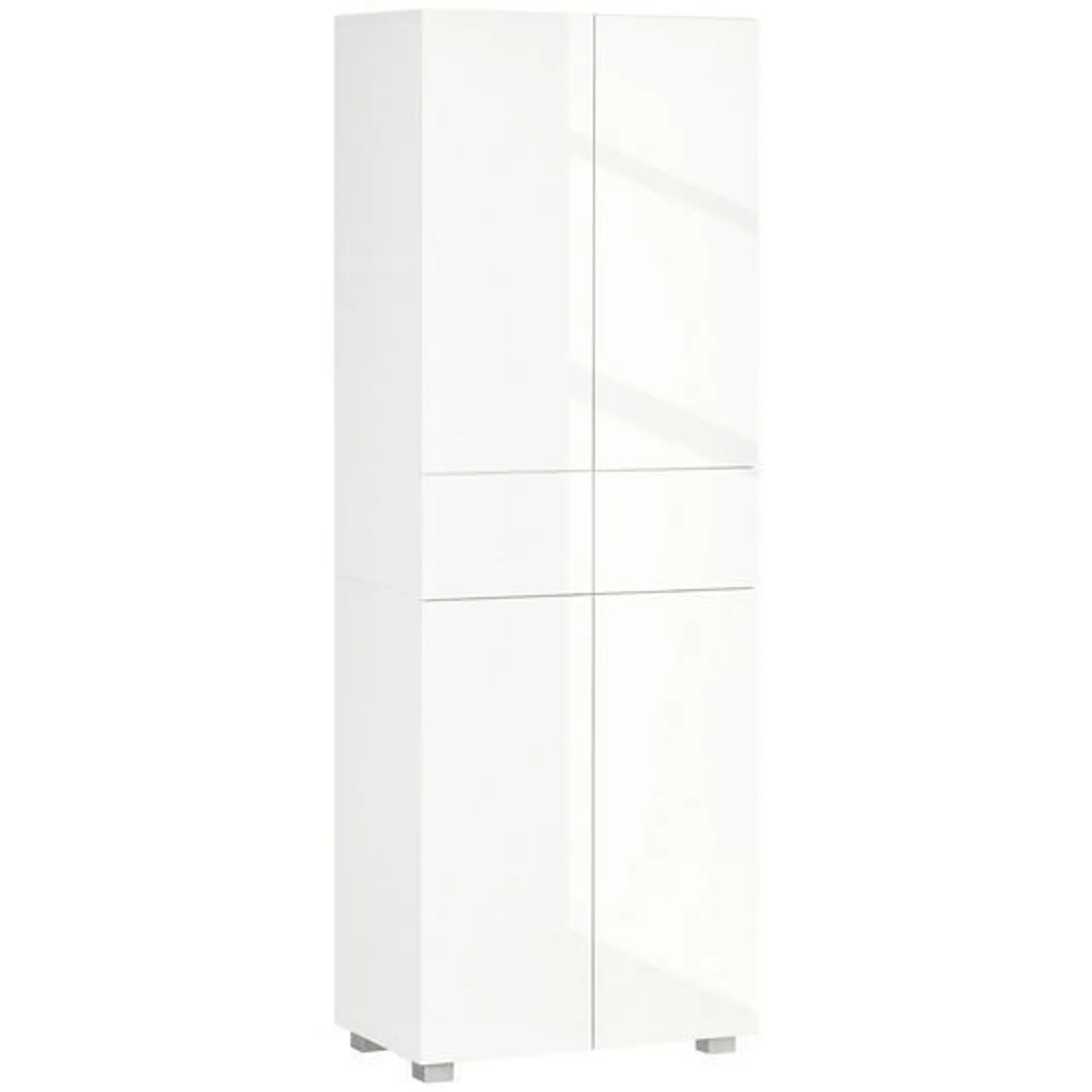 4 Door Kitchen Cupboard Freestanding Storage Cabinet with Shelves