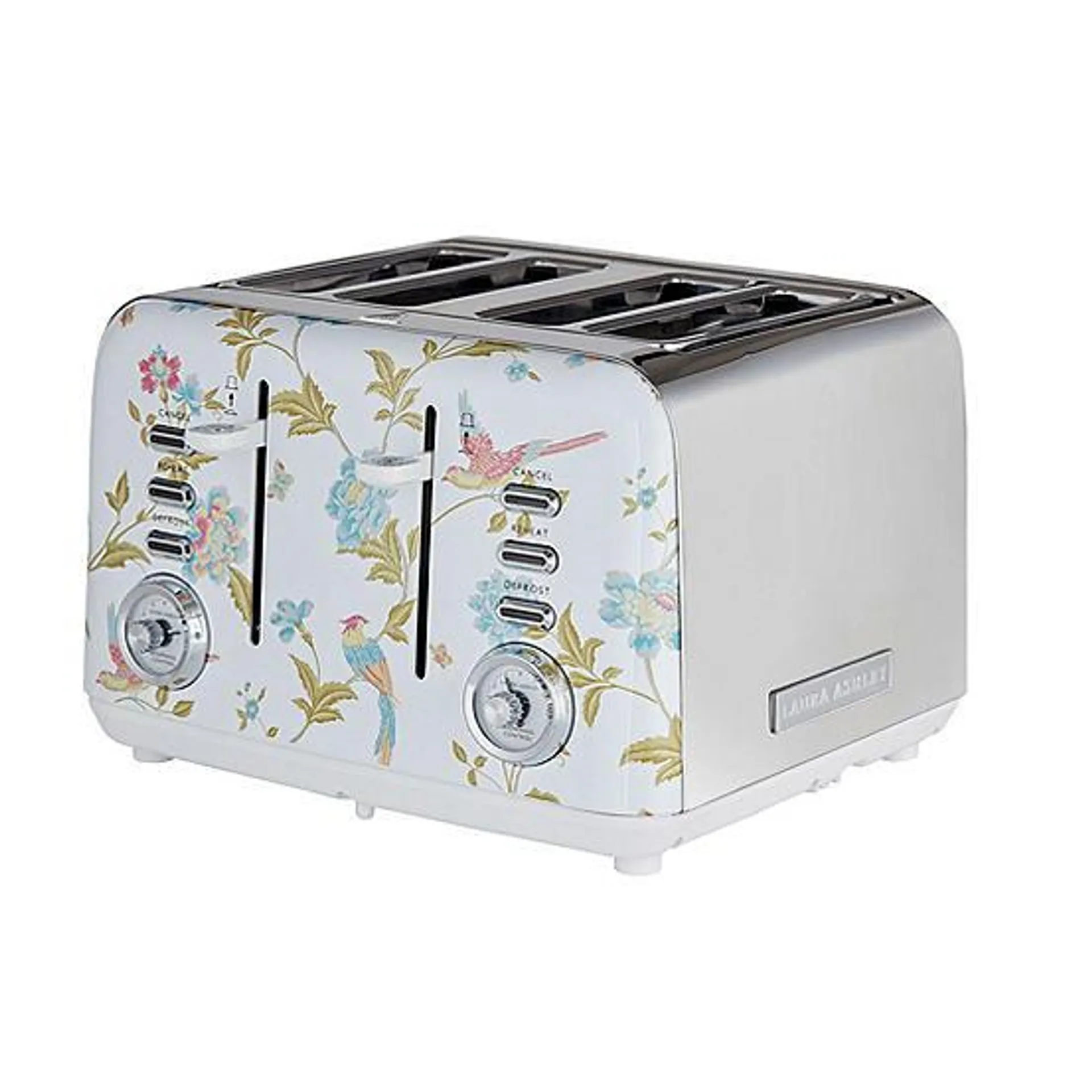 Laura Ashley Elveden White 4 Slice Toaster