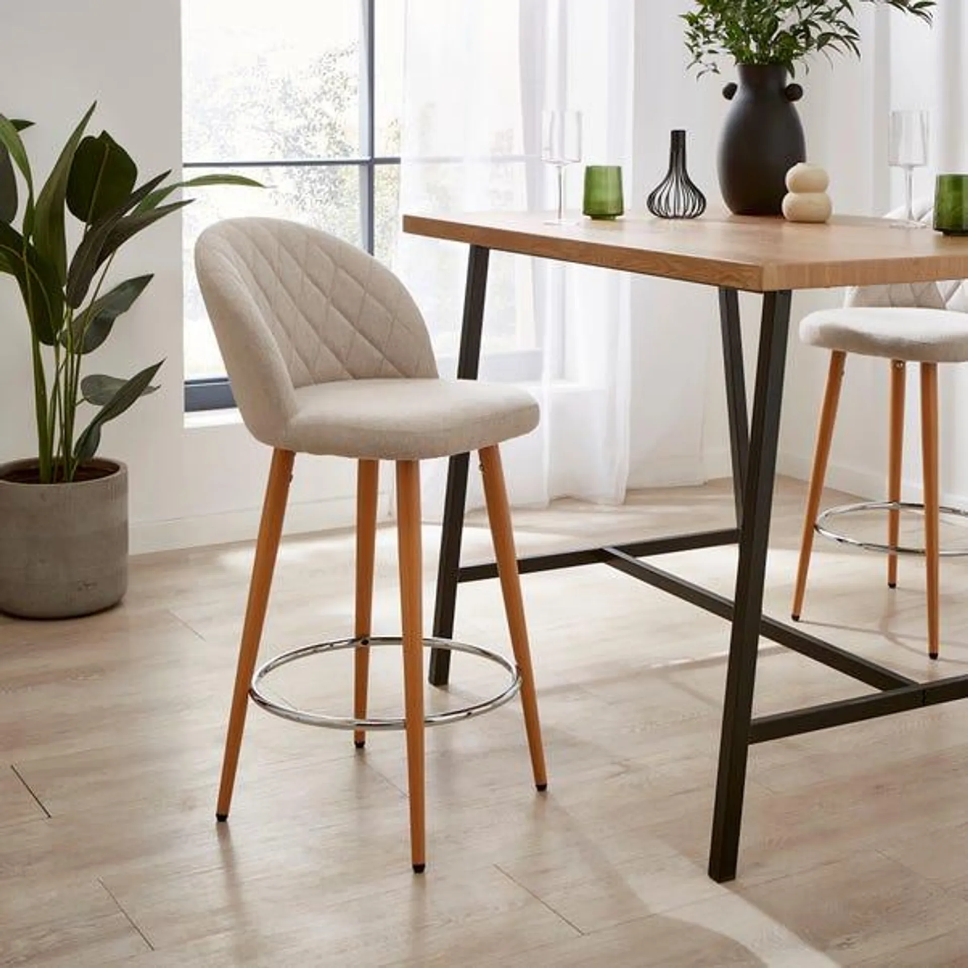 Astrid Counter Height Bar Stool, Fabric