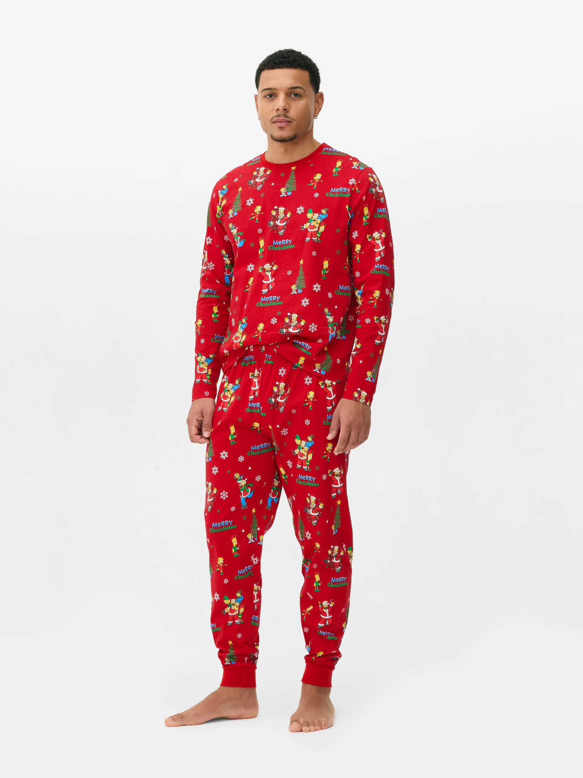 Men's The Simpsons Christmas Family Pyjamas