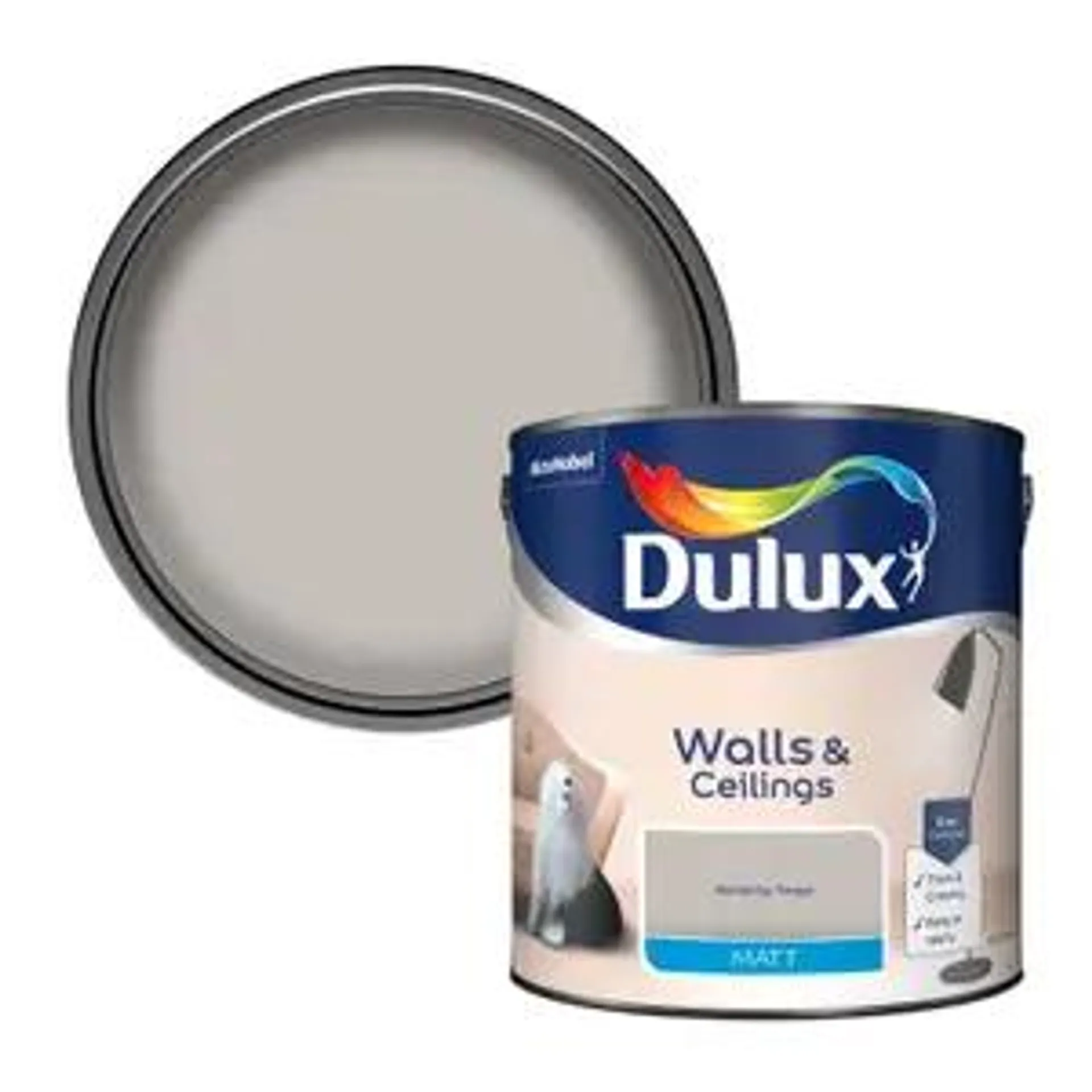 Dulux Matt Emulsion Paint Perfectly Taupe - 2.5L