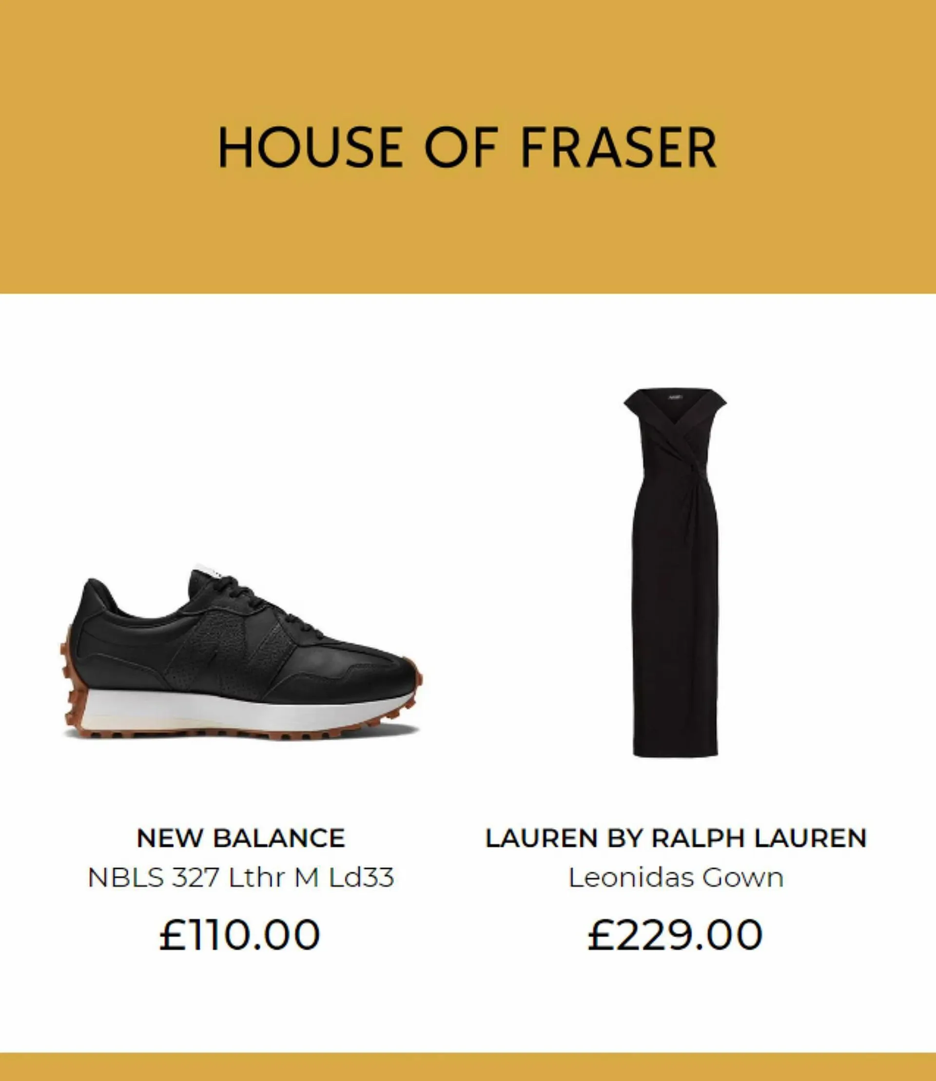 House of Fraser leaflet - 2