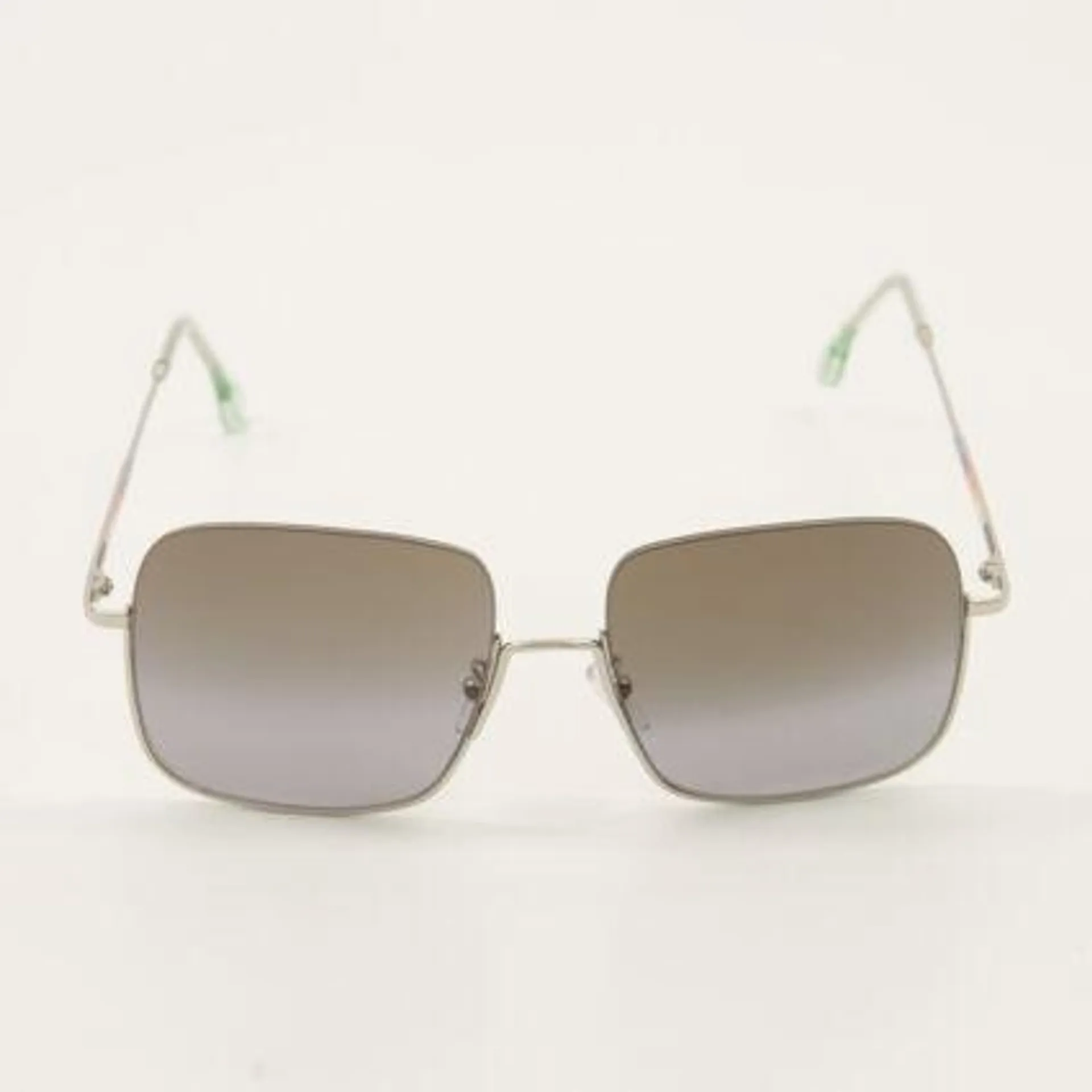 Silver Tone Cassidy Square Sunglasses