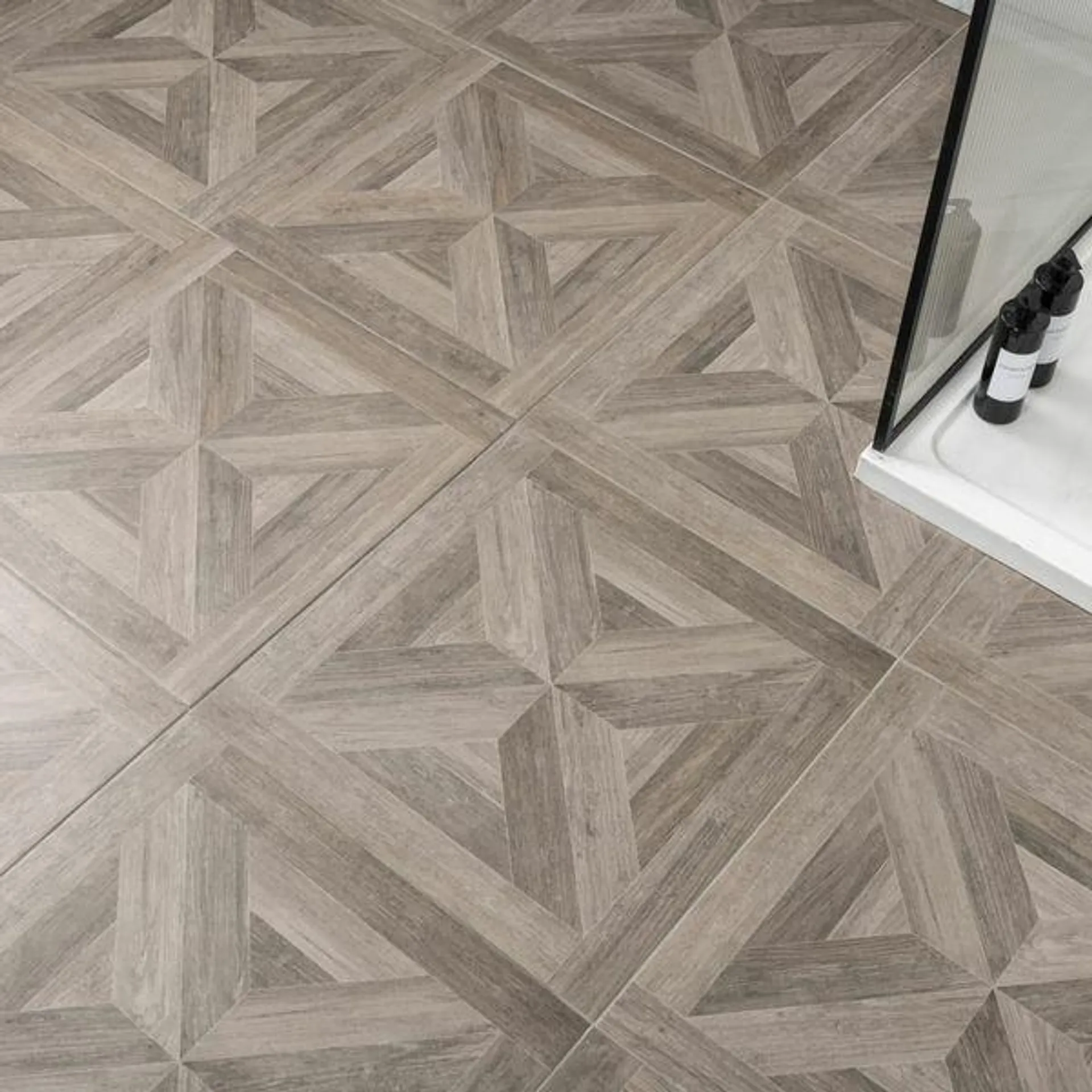 Empire Ash Parquet Wood Effect Porcelain Floor Tiles