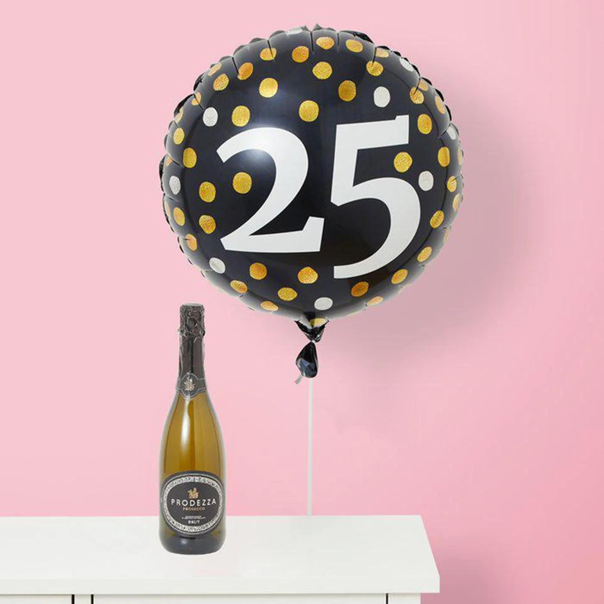 25th Birthday Balloon & Prodezza Prosecco
