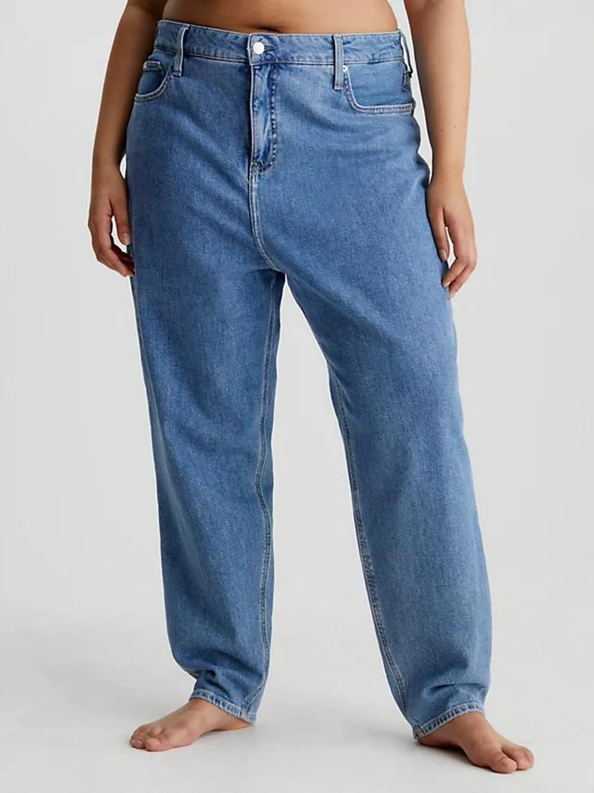 Plus Size Mom Ankle Jeans