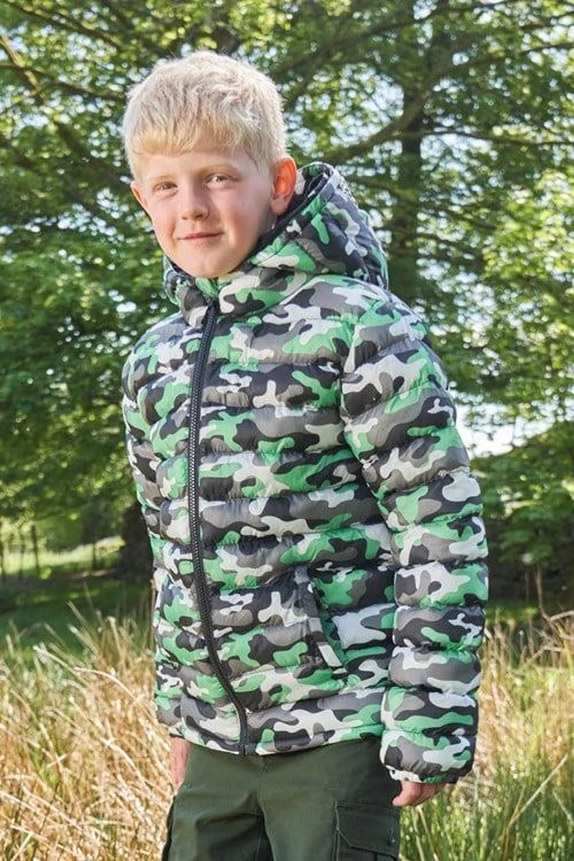 Seasons Kids Printed Padded Jacket