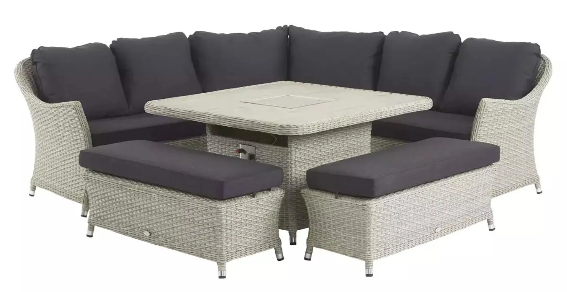 Chatsworth Casual Corner Firepit Set