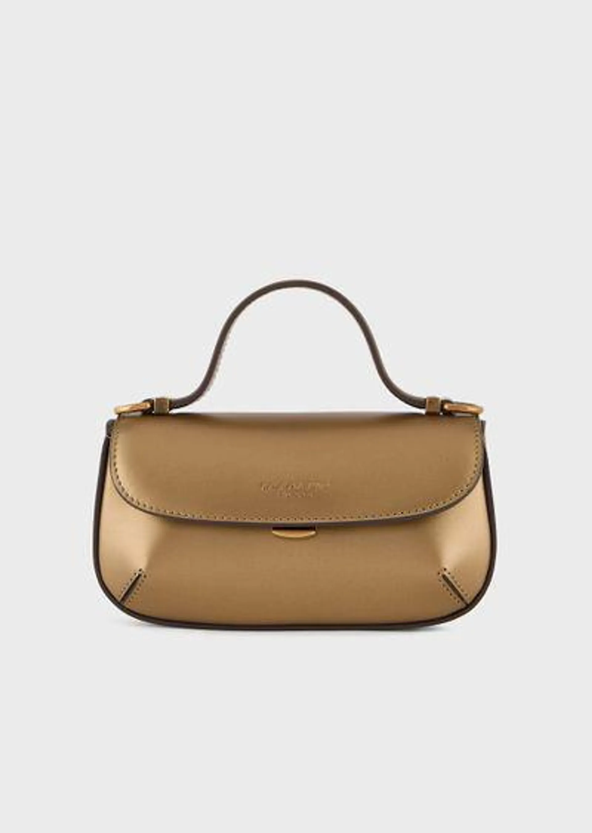Mini la Prima lamé leather handbag