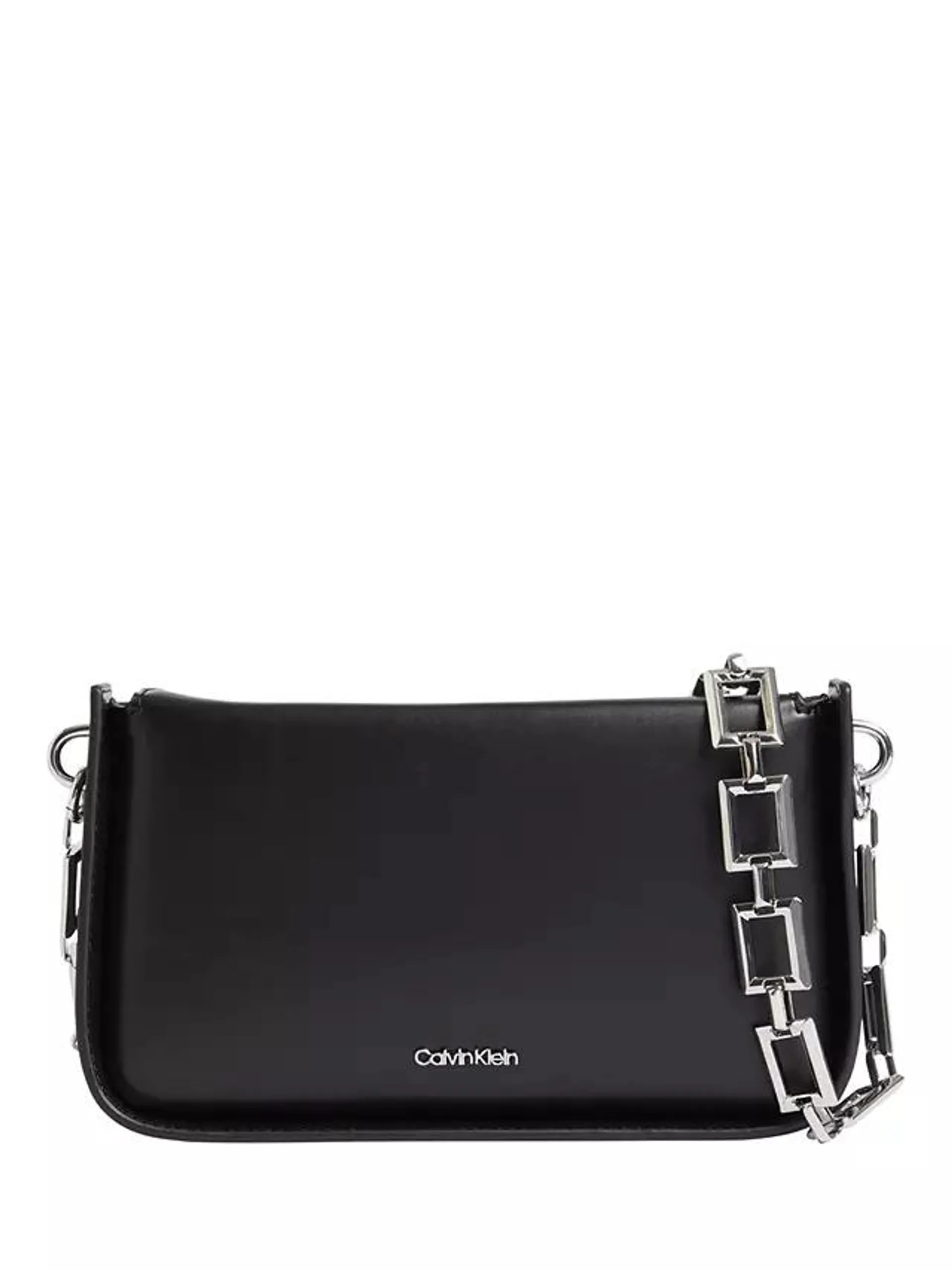 Archival Chain Strap Cross Body Bag, Black