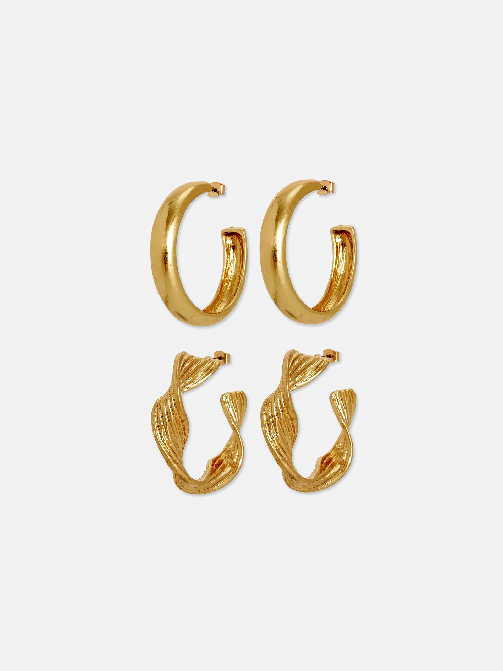 2pk Paula Echevarría Hoop Earrings