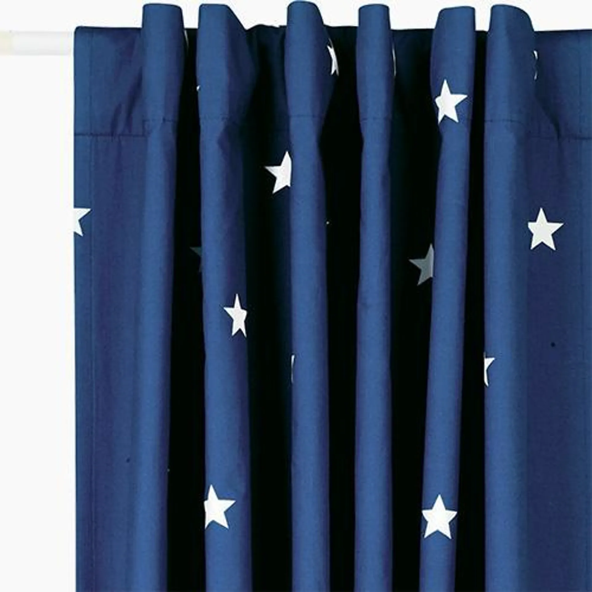 Children's Blackout Curtains - Navy Stardust, W135 x L183 cm