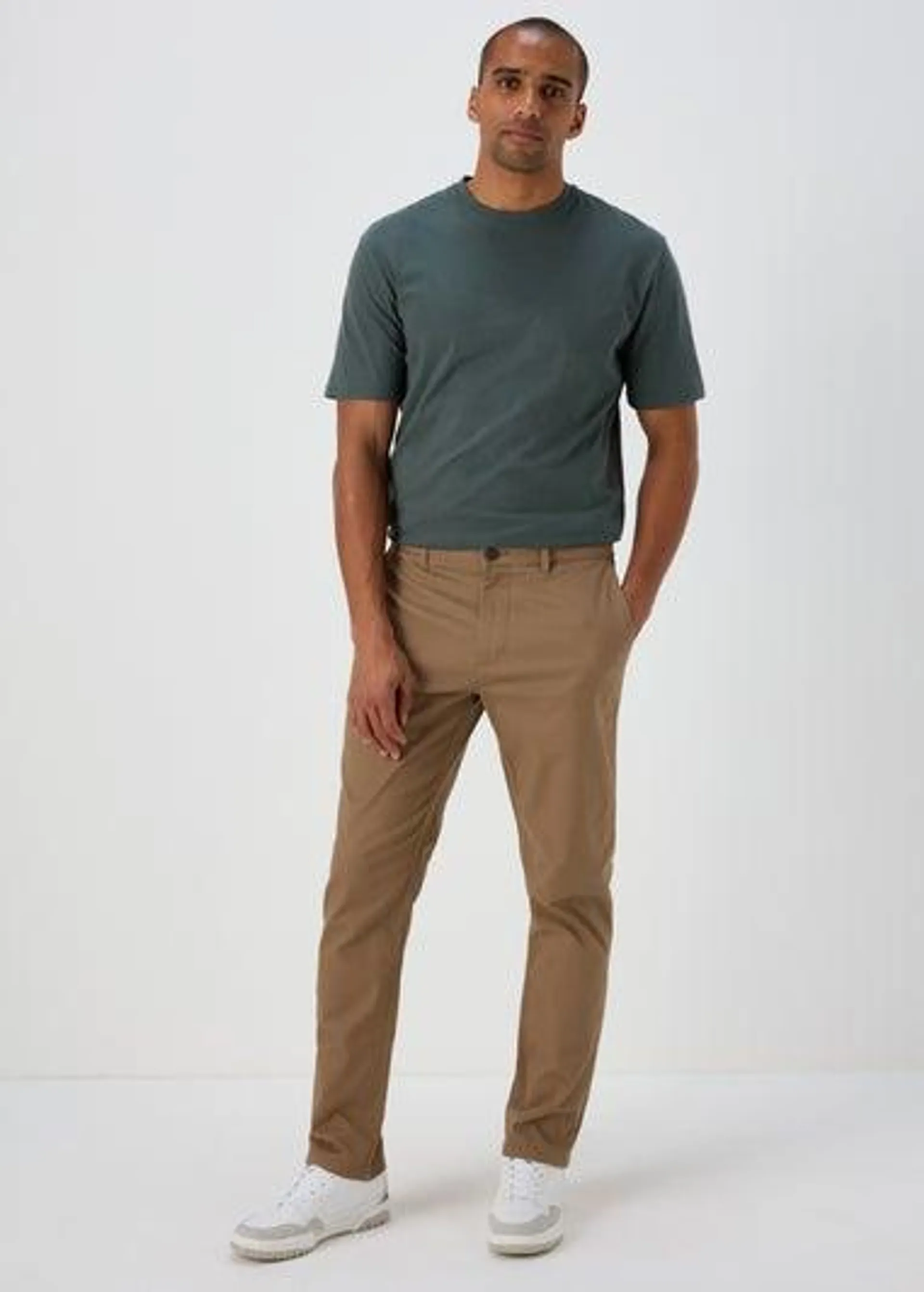 Stone Slim Fit Stretch Chinos