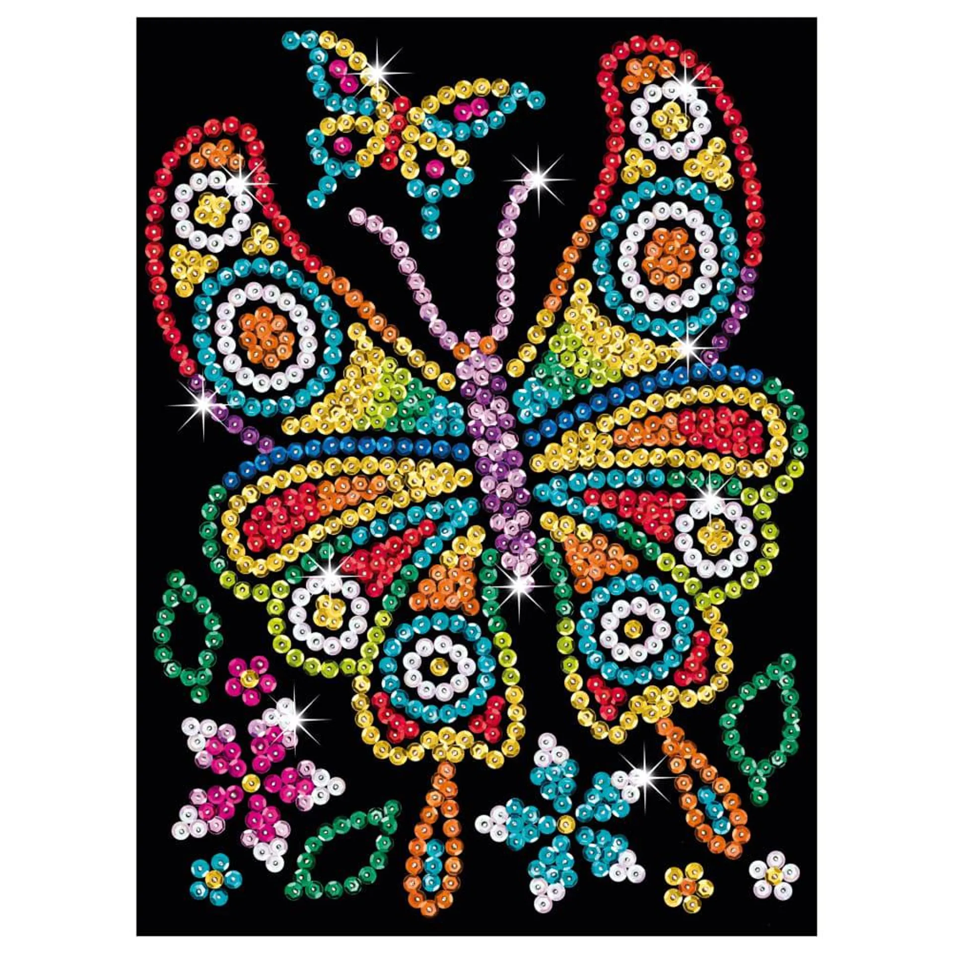 Sequin Art Red - Amber Butterfly