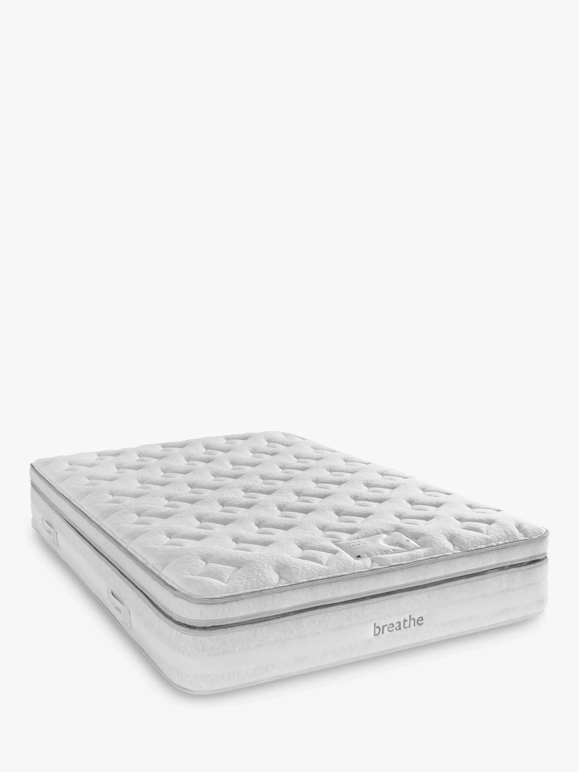 Breathe 3800 Pocket Spring Box Top Mattress, Medium Tension, Single