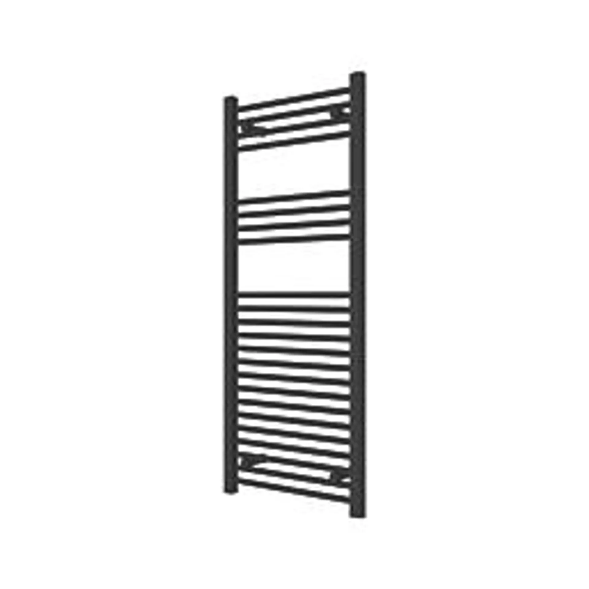 Flomasta 1200mm x 500mm 1815BTU Black Flat Towel Radiator