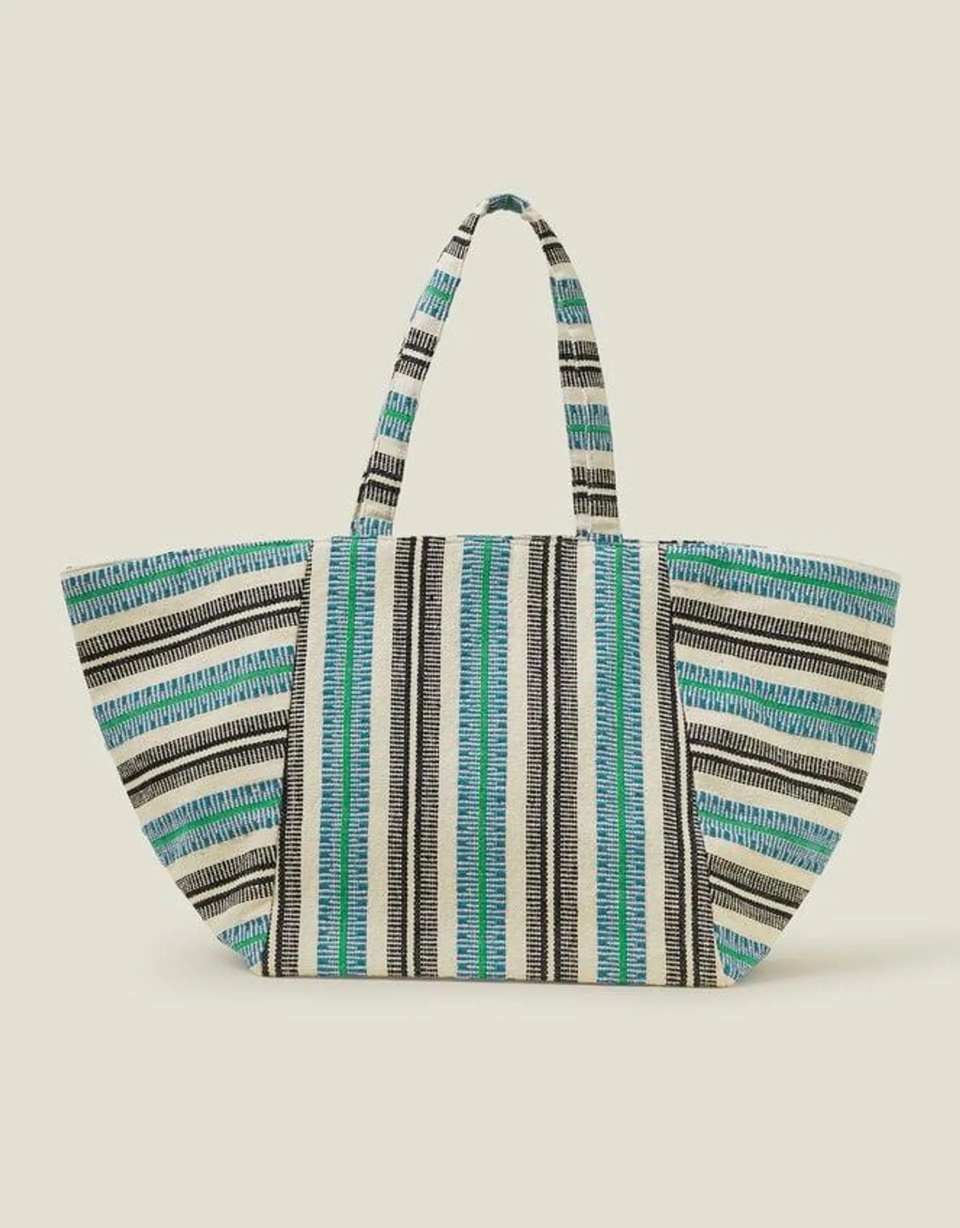 Stripe Winged Tote Bag