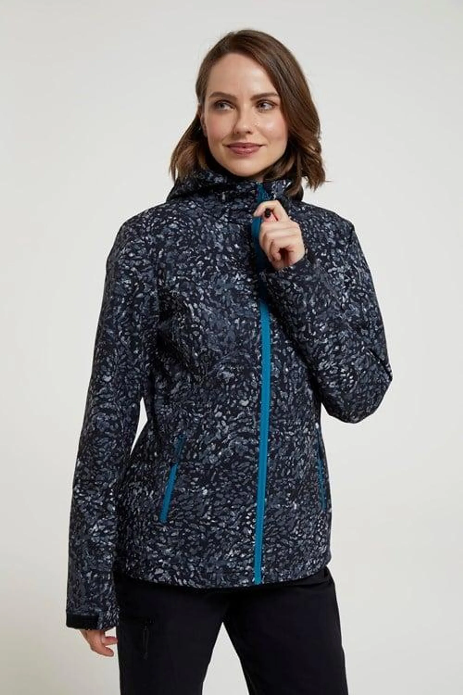 Exodus Womens Printed Water Resistant Softshell Jacket