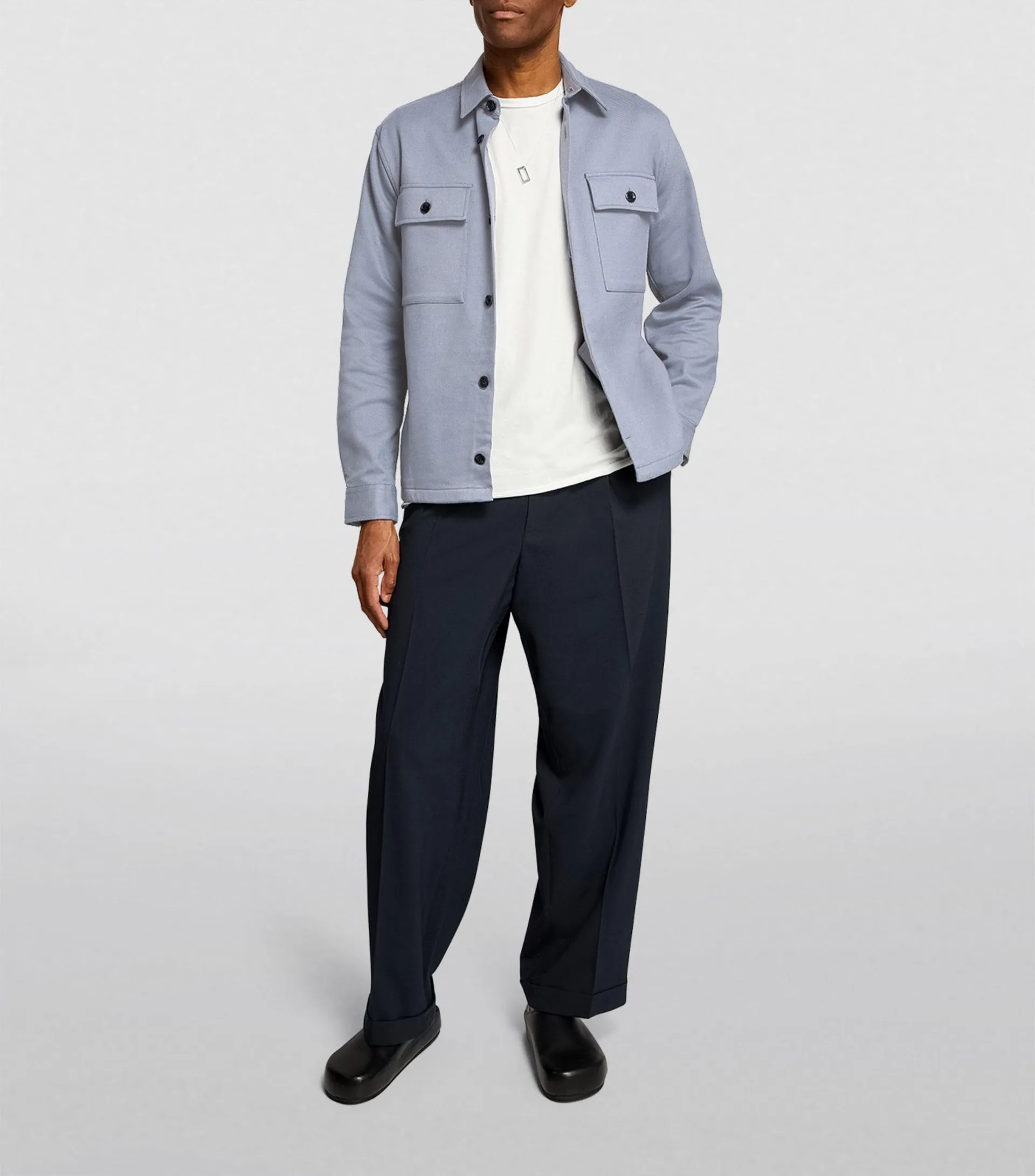 Cotton-Blend Overshirt