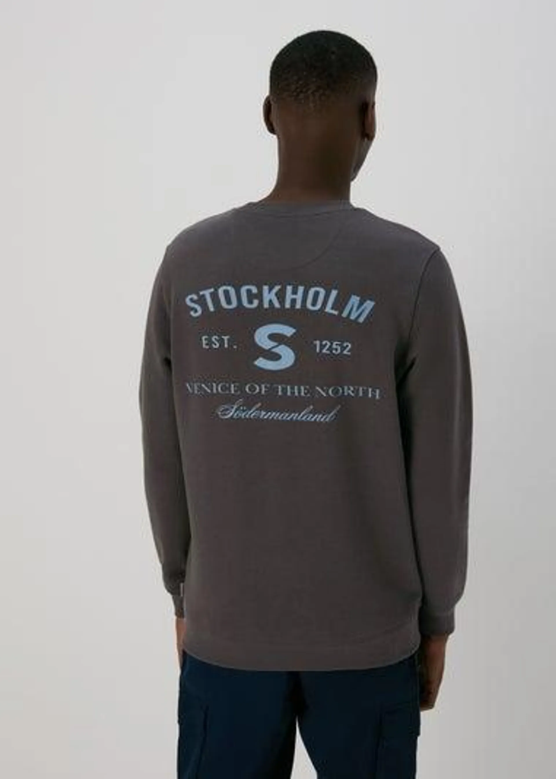 Charcoal Embroidered Sweatshirt