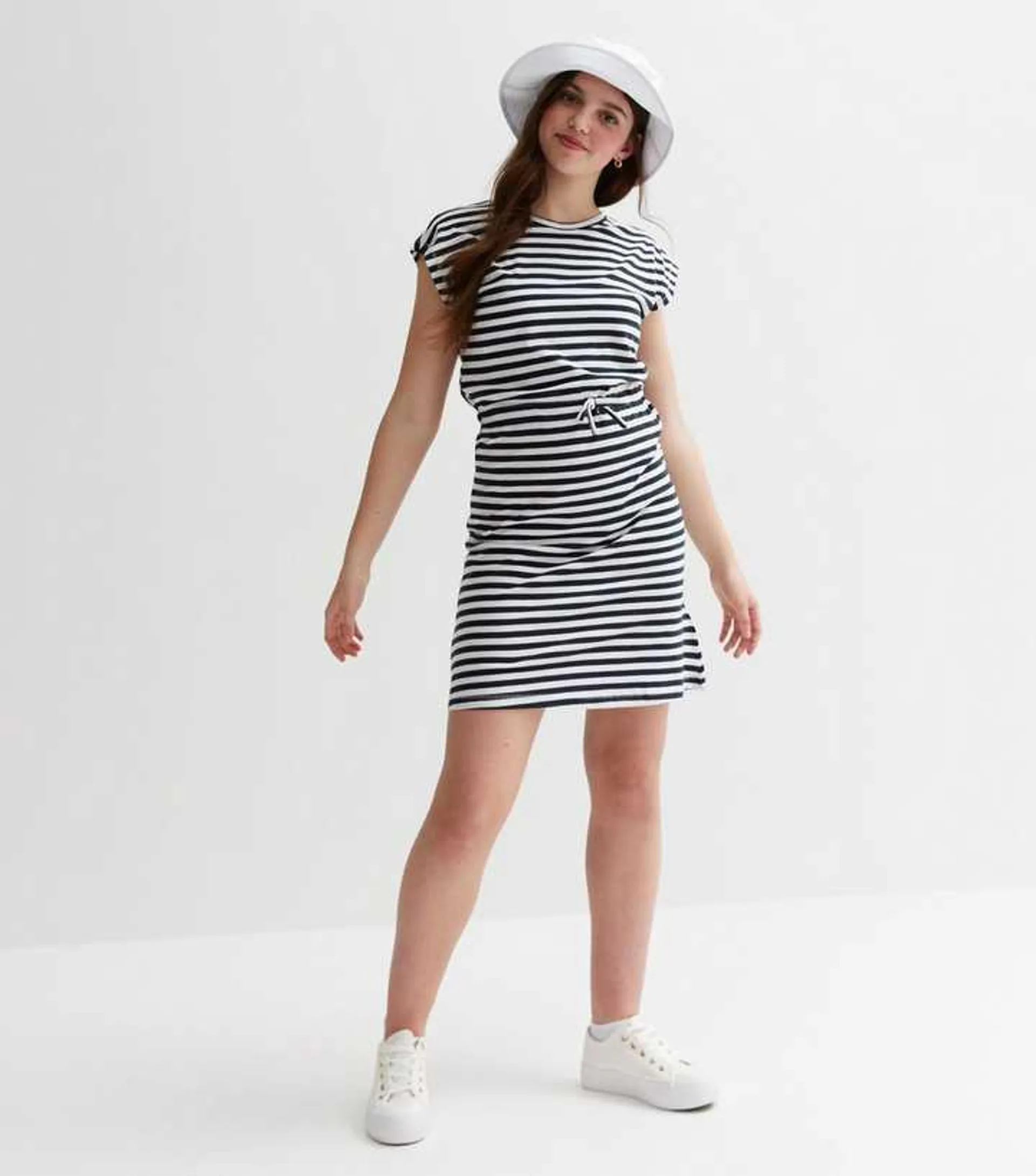 KIDS ONLY Navy Stripe Short Sleeve Dress