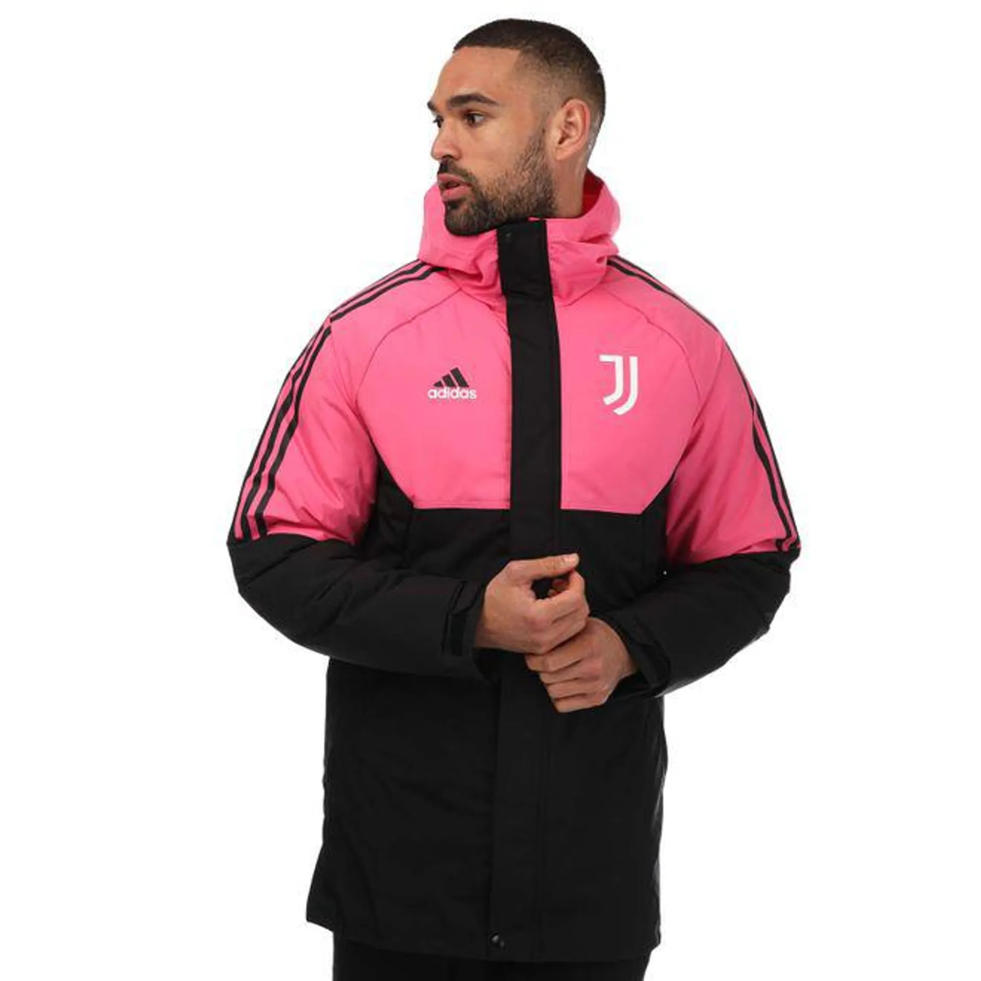 adidas Mens Juventus Condivo 2022/23 Jacket in black pink